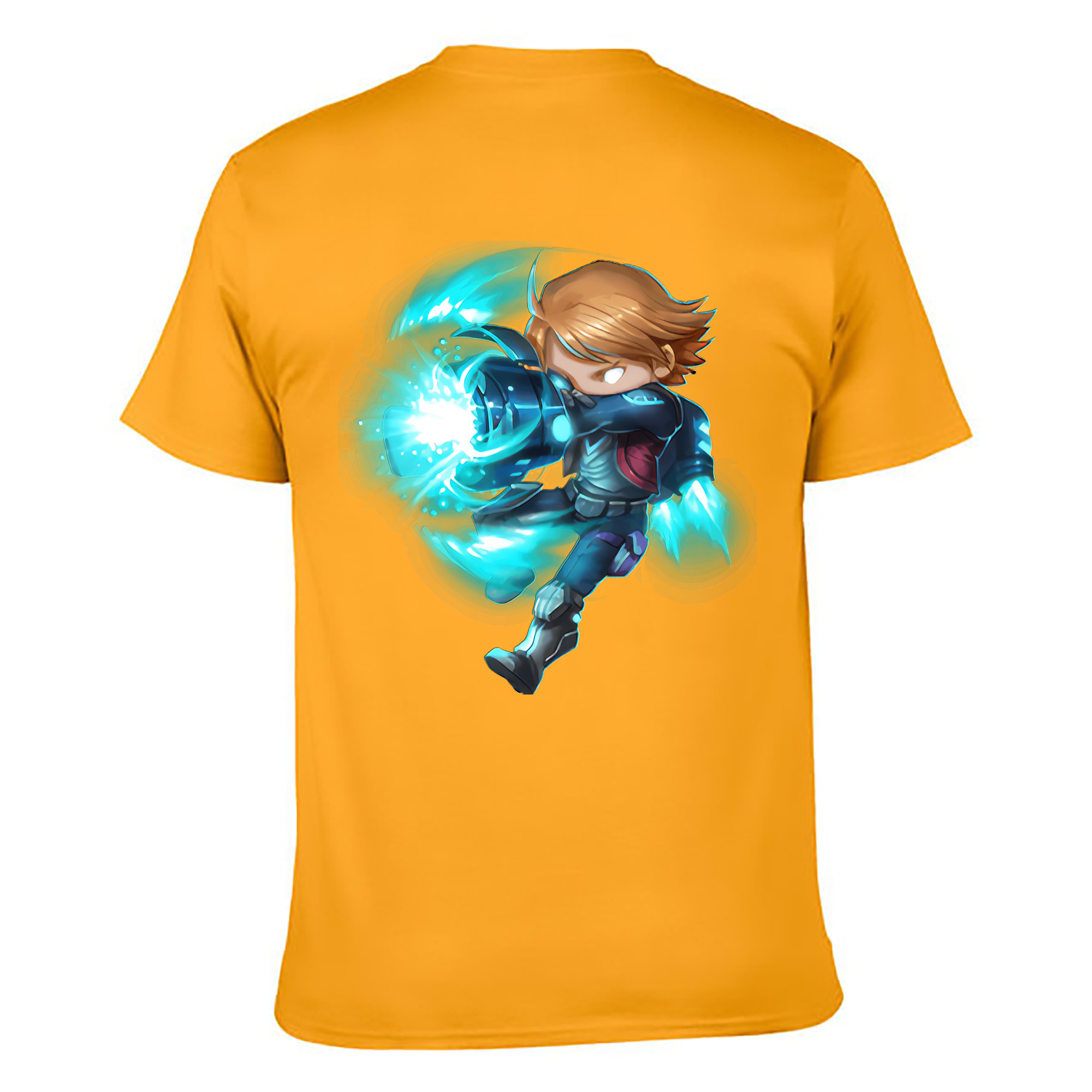 （画像用） リーグ・オブ・レジェンド League of Legends LOL 綿100％ メンズ半袖Tシャツ（バックプリント） 通気性