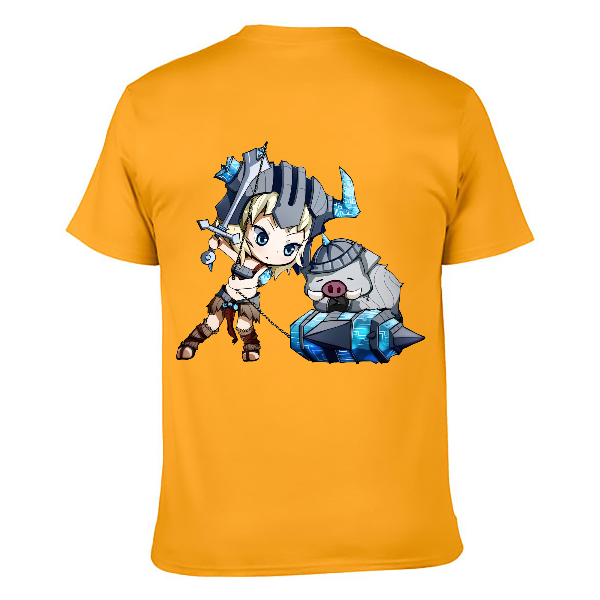 （画像用） リーグ・オブ・レジェンド League of Legends LOL 綿100％ メンズ半袖Tシャツ（バックプリント） 通気性