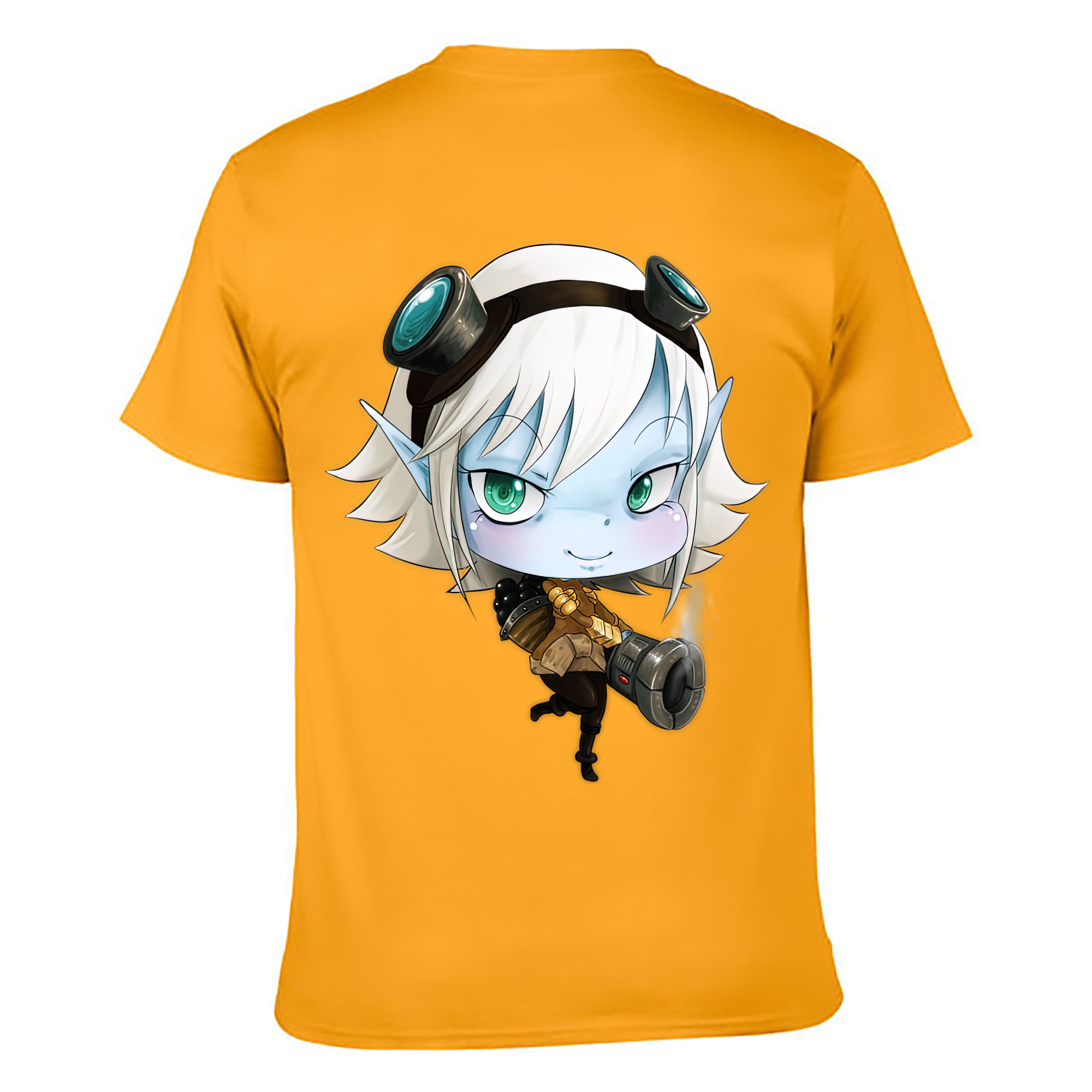 （画像用） リーグ・オブ・レジェンド League of Legends LOL 綿100％ メンズ半袖Tシャツ（バックプリント） 通気性