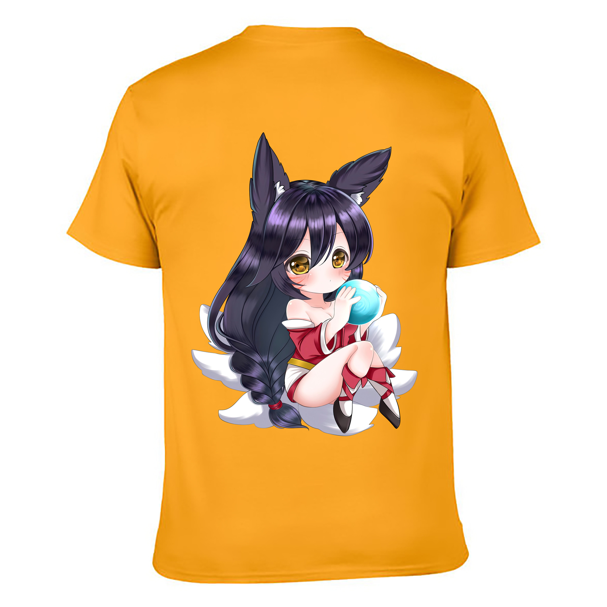 （画像用） リーグ・オブ・レジェンド League of Legends LOL 綿100％ メンズ半袖Tシャツ（バックプリント） 通気性