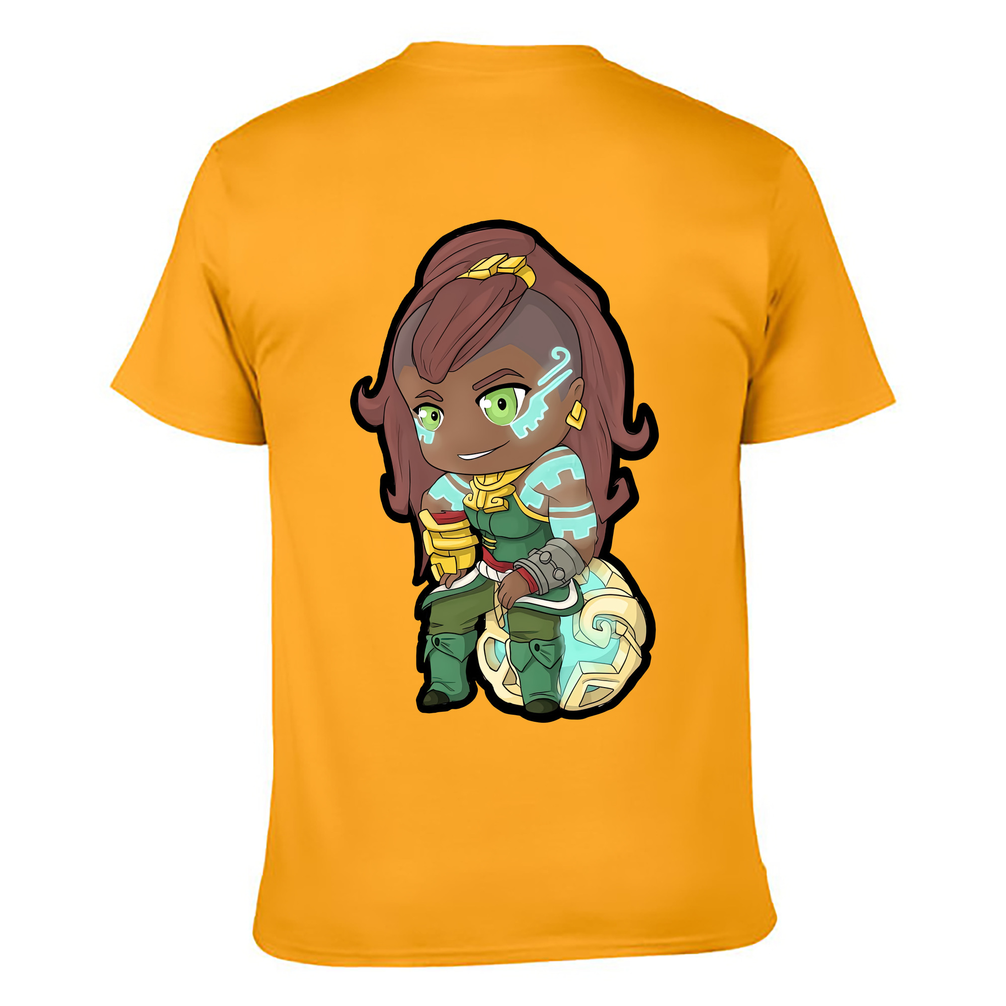 （画像用） リーグ・オブ・レジェンド League of Legends LOL 綿100％ メンズ半袖Tシャツ（バックプリント） 通気性