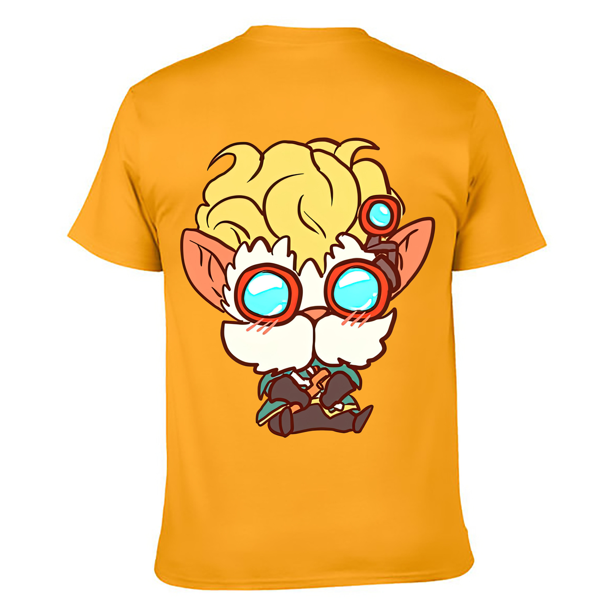 （画像用） リーグ・オブ・レジェンド League of Legends LOL 綿100％ メンズ半袖Tシャツ（バックプリント） 通気性