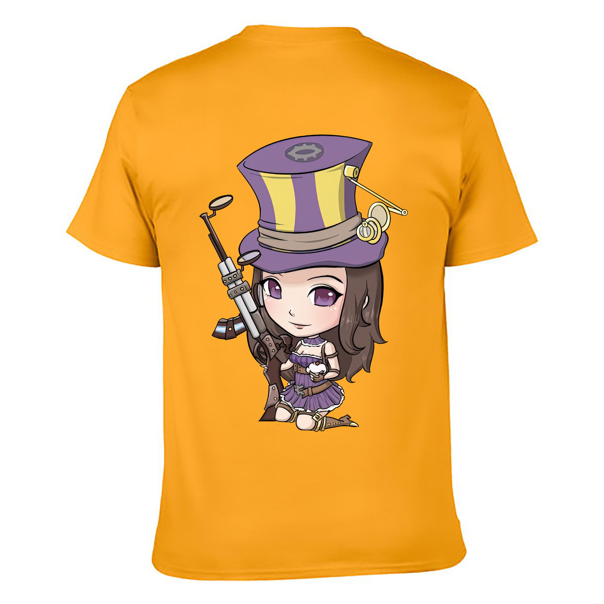（画像用） リーグ・オブ・レジェンド League of Legends LOL 綿100％ メンズ半袖Tシャツ（バックプリント） 通気性