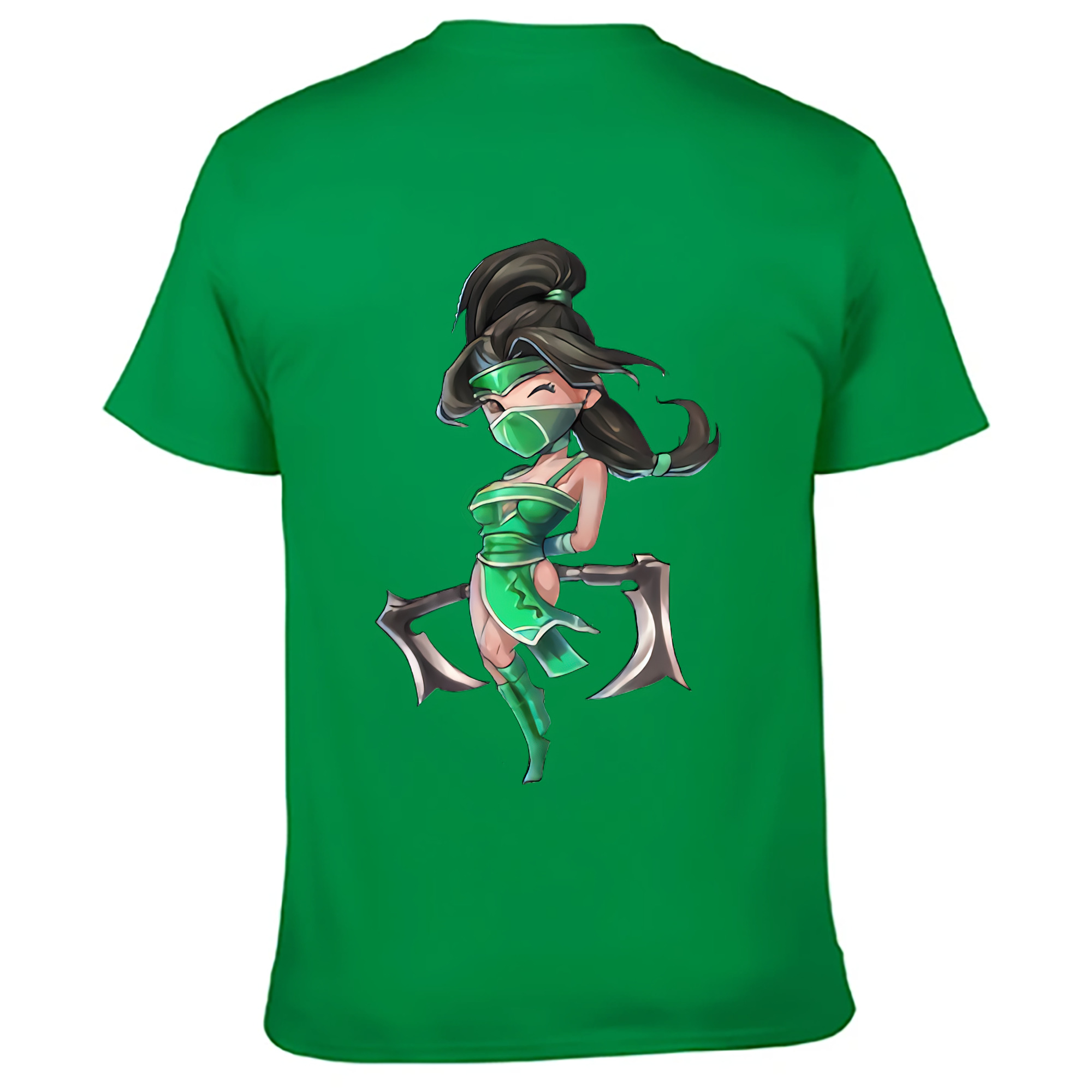 （画像用） リーグ・オブ・レジェンド League of Legends LOL 綿100％ メンズ半袖Tシャツ（バックプリント） 通気性