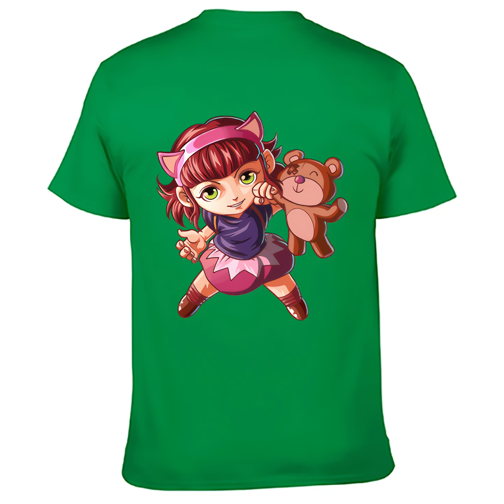 （画像用） リーグ・オブ・レジェンド League of Legends LOL 綿100％ メンズ半袖Tシャツ（バックプリント） 通気性