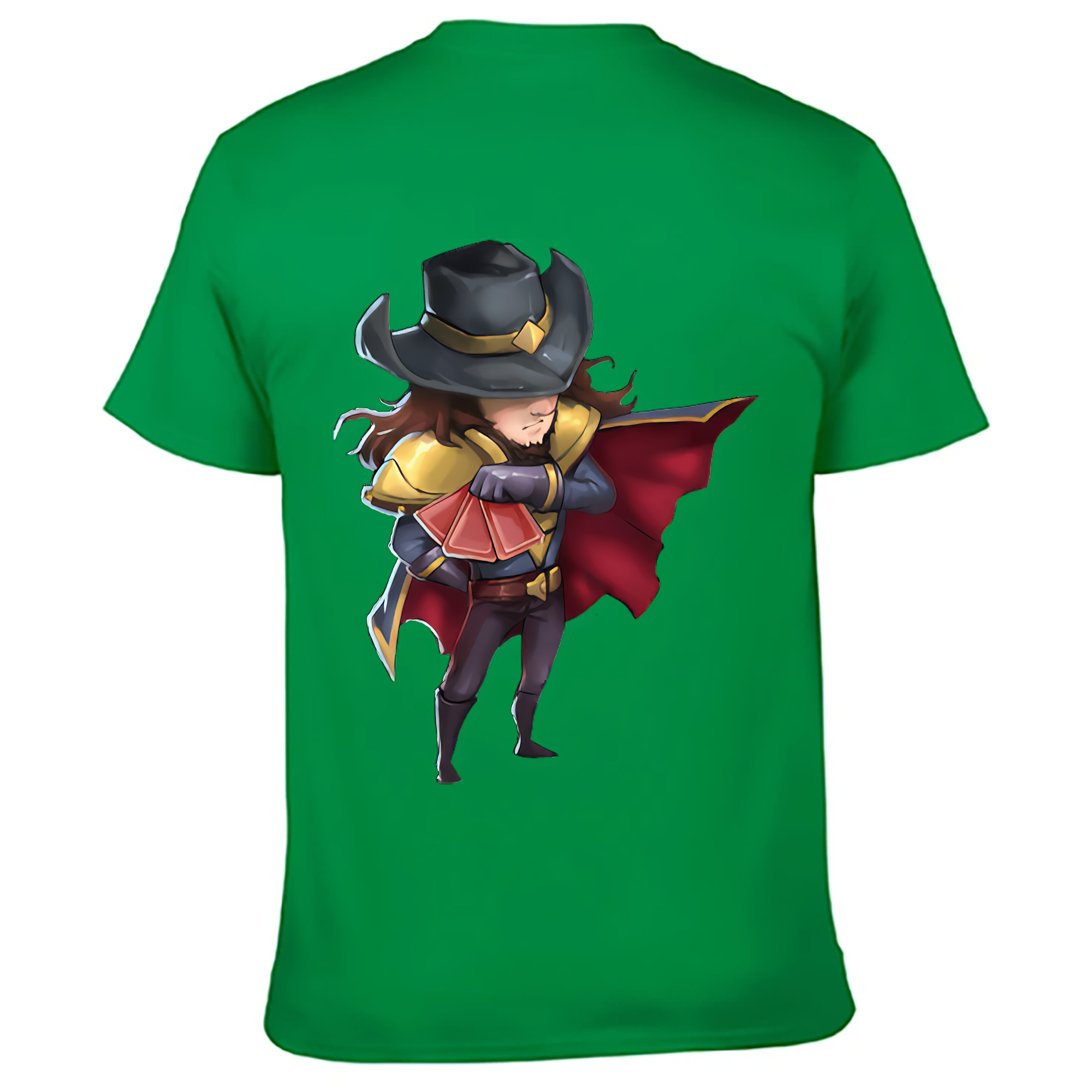 （画像用） リーグ・オブ・レジェンド League of Legends LOL 綿100％ メンズ半袖Tシャツ（バックプリント） 通気性