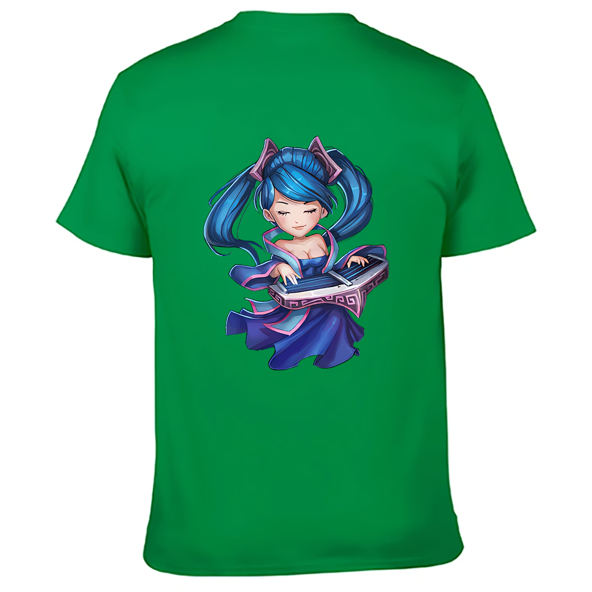 （画像用） リーグ・オブ・レジェンド League of Legends LOL 綿100％ メンズ半袖Tシャツ（バックプリント） 通気性