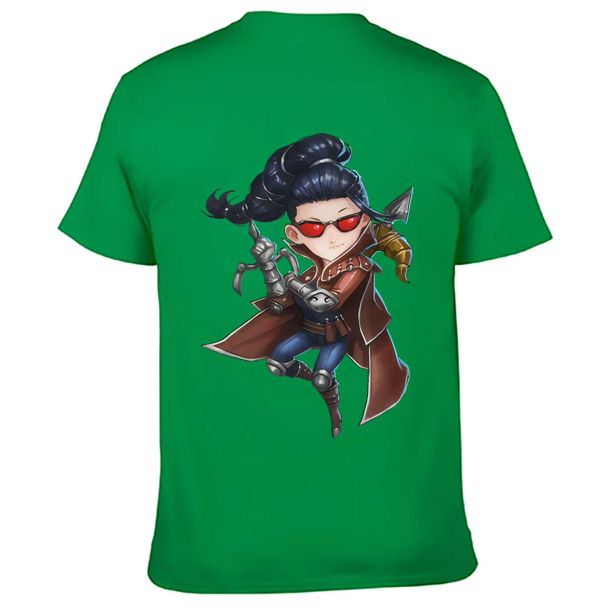 （画像用） リーグ・オブ・レジェンド League of Legends LOL 綿100％ メンズ半袖Tシャツ（バックプリント） 通気性