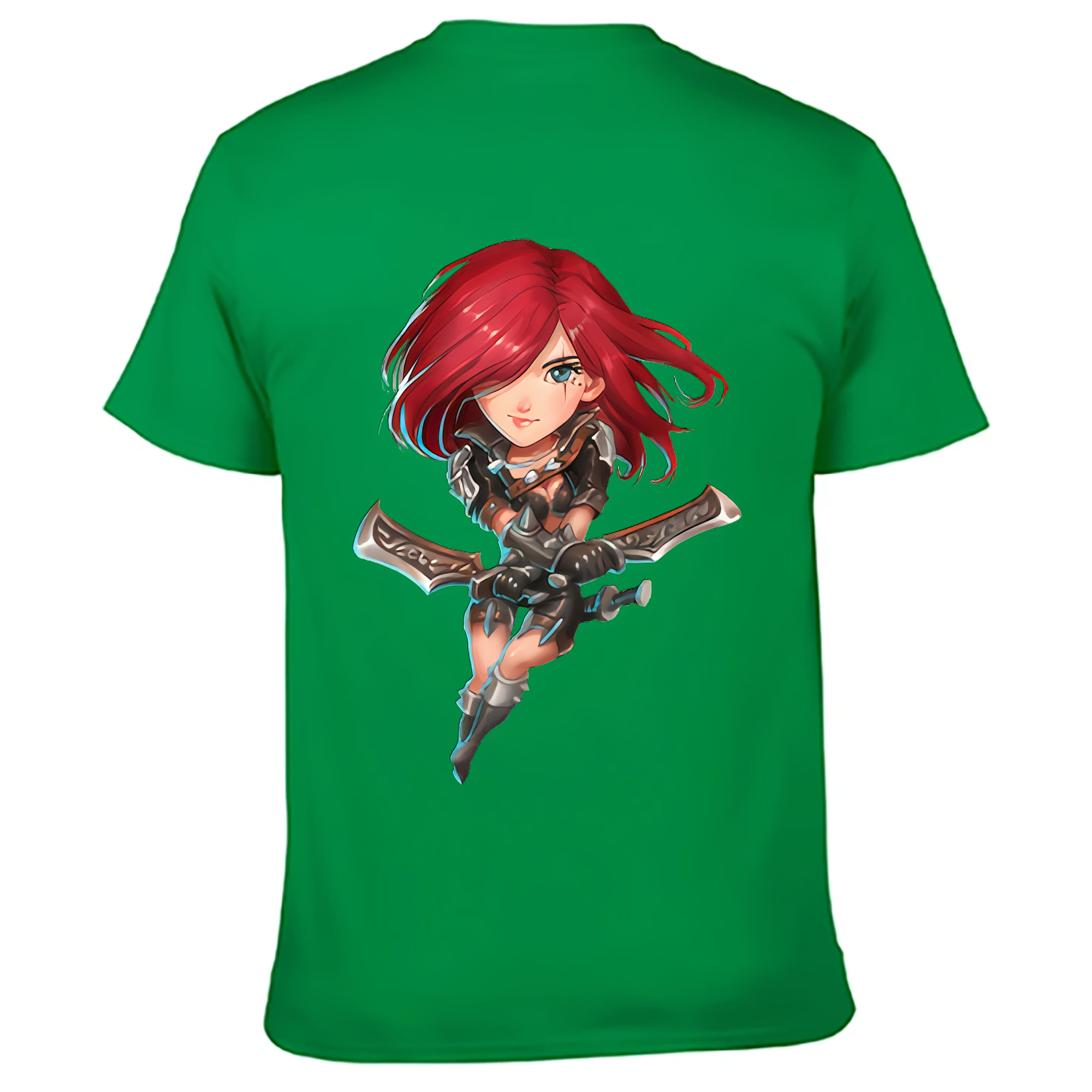 （画像用） リーグ・オブ・レジェンド League of Legends LOL 綿100％ メンズ半袖Tシャツ（バックプリント） 通気性