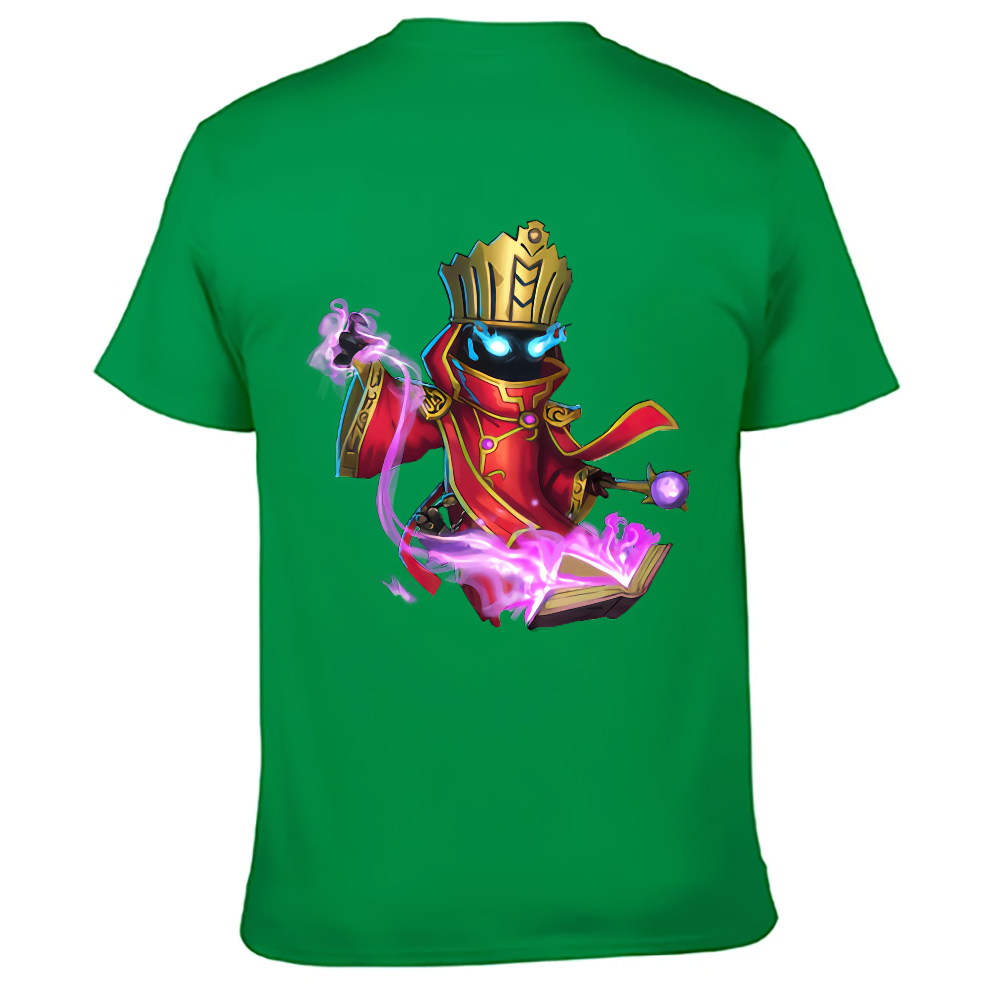 （画像用） リーグ・オブ・レジェンド League of Legends LOL 綿100％ メンズ半袖Tシャツ（バックプリント） 通気性