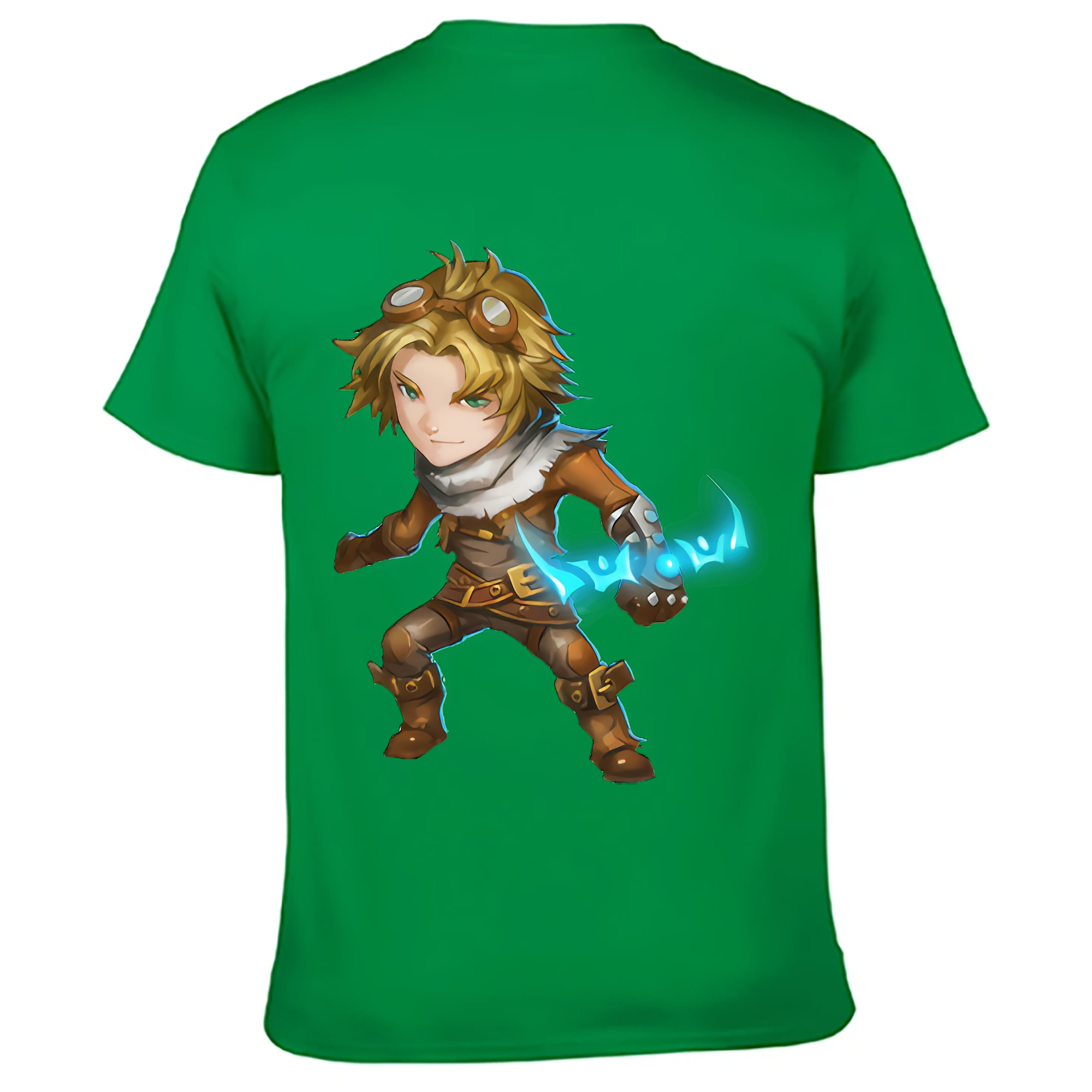 （画像用） リーグ・オブ・レジェンド League of Legends LOL 綿100％ メンズ半袖Tシャツ（バックプリント） 通気性