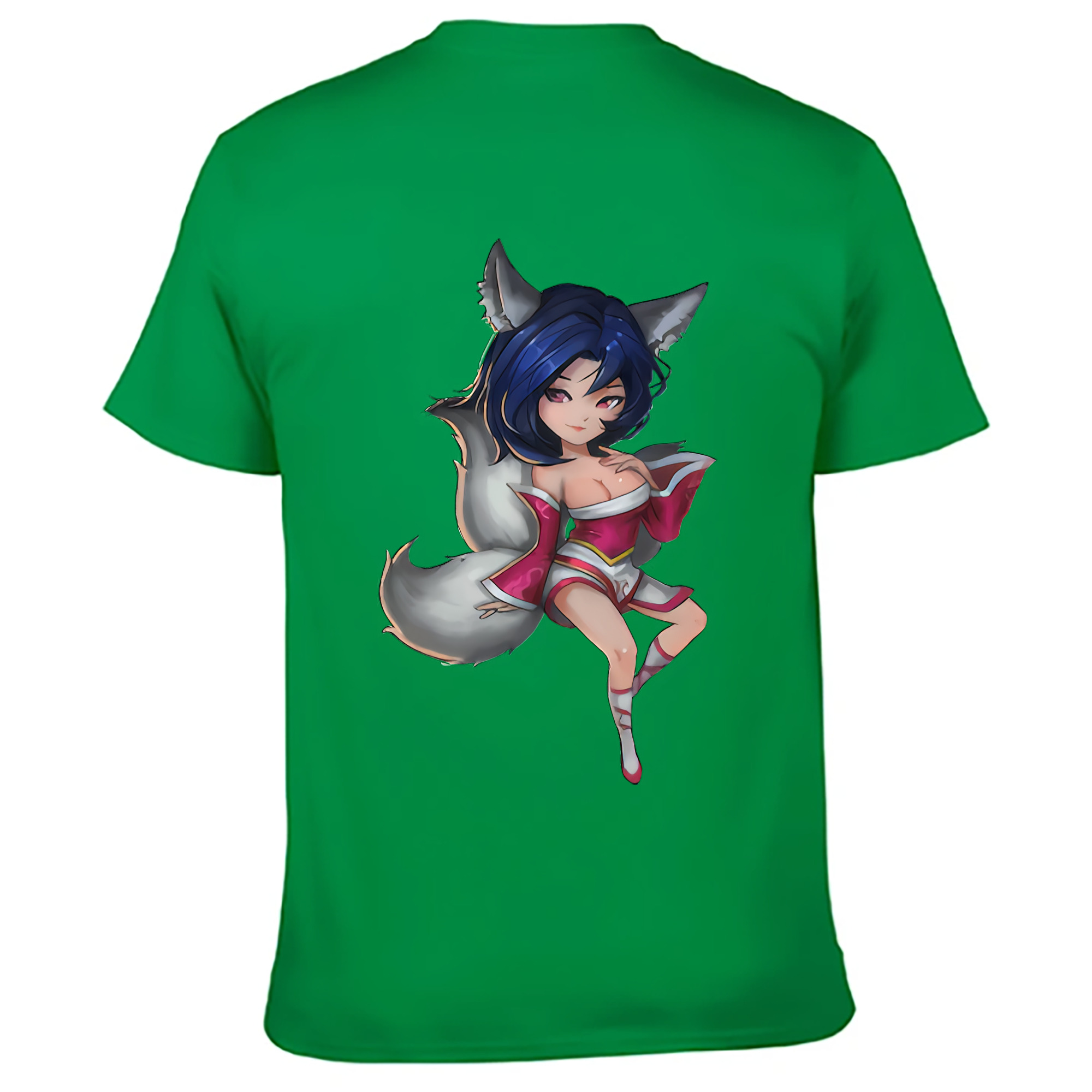 （画像用） リーグ・オブ・レジェンド League of Legends LOL 綿100％ メンズ半袖Tシャツ（バックプリント） 通気性