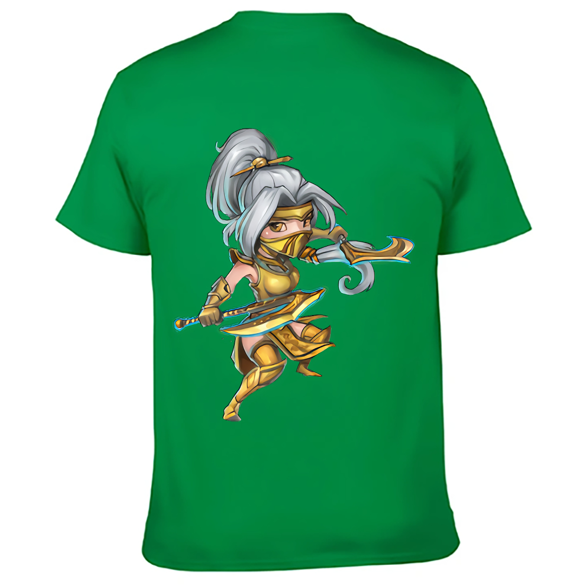 （画像用） リーグ・オブ・レジェンド League of Legends LOL 綿100％ メンズ半袖Tシャツ（バックプリント） 通気性
