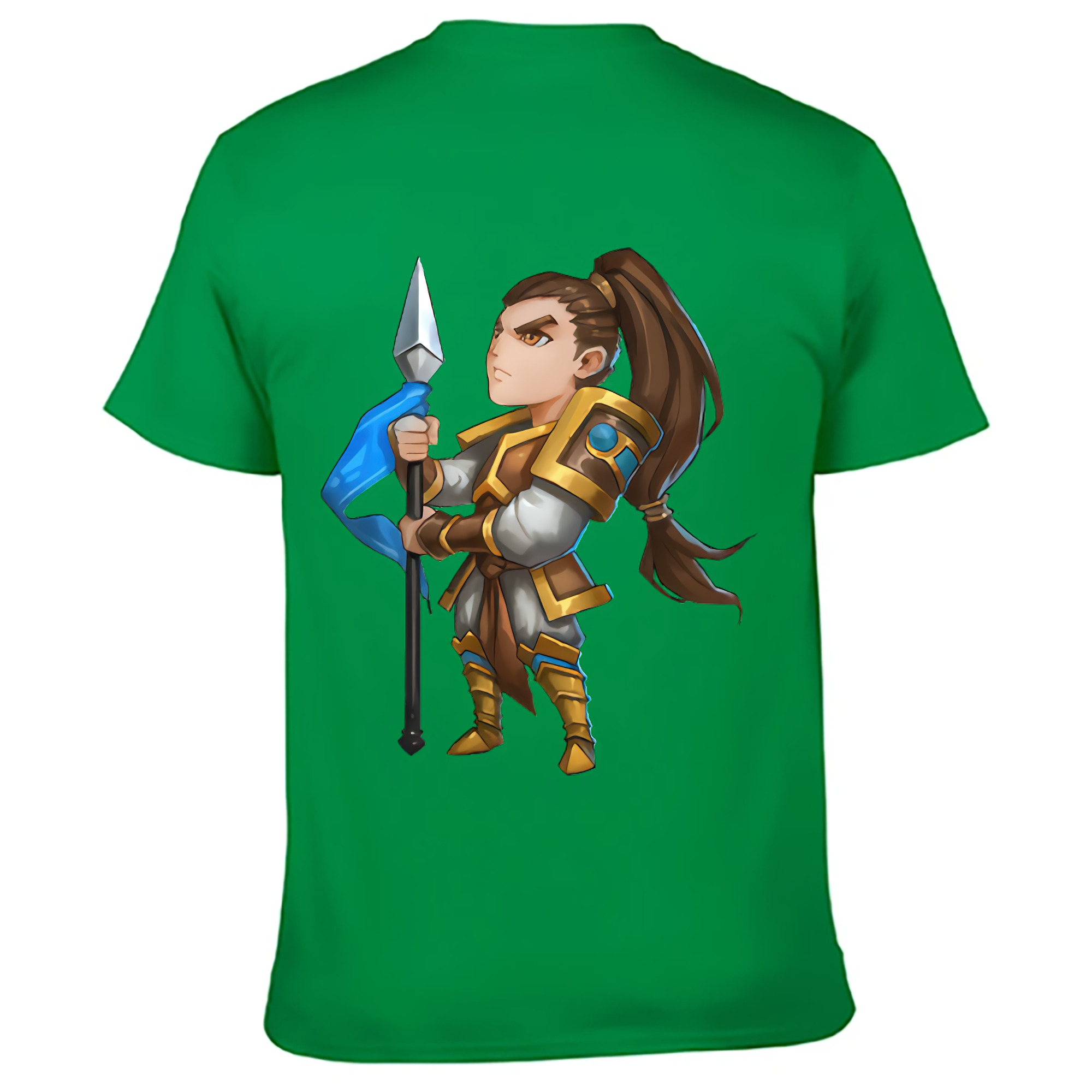 （画像用） リーグ・オブ・レジェンド League of Legends LOL 綿100％ メンズ半袖Tシャツ（バックプリント） 通気性