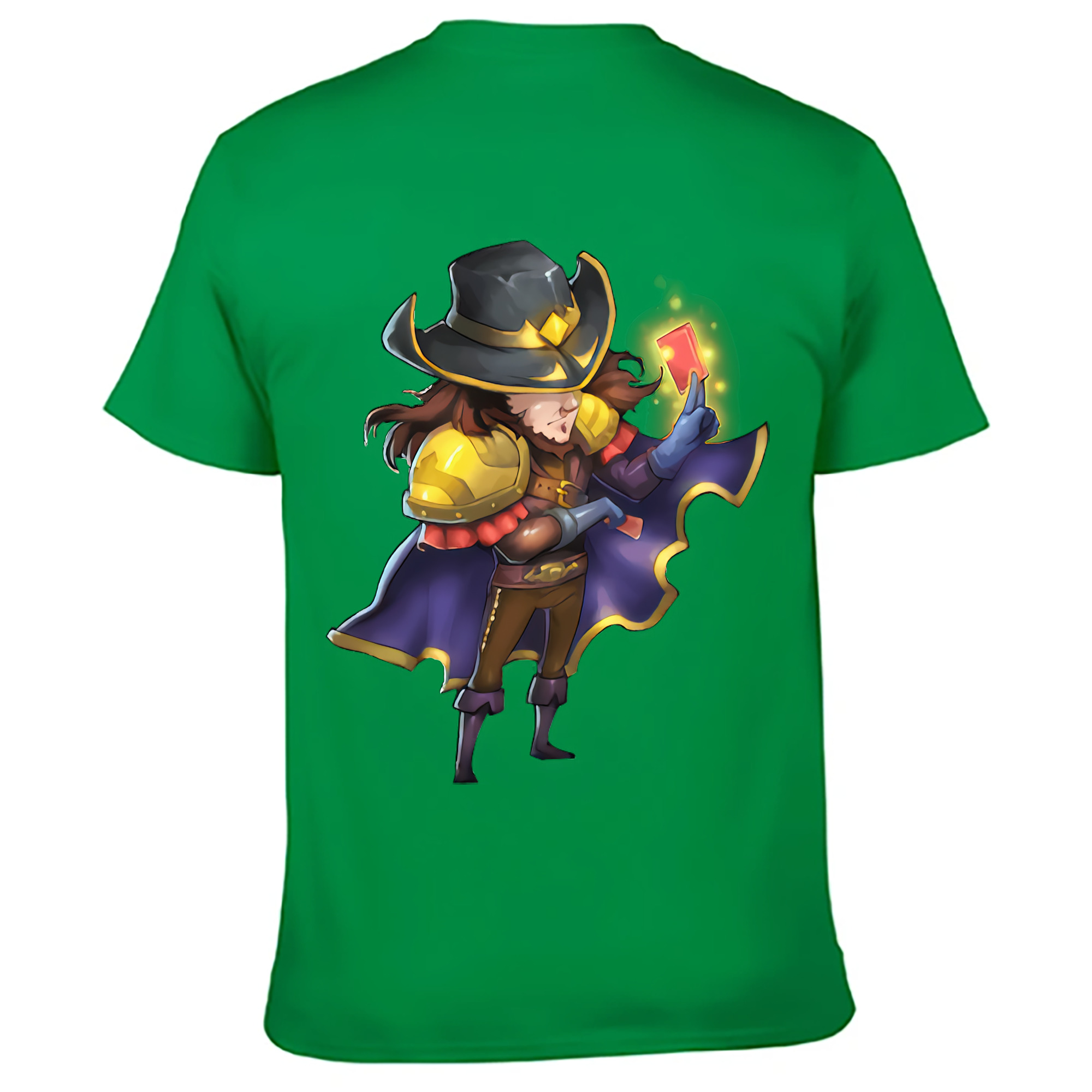 （画像用） リーグ・オブ・レジェンド League of Legends LOL 綿100％ メンズ半袖Tシャツ（バックプリント） 通気性