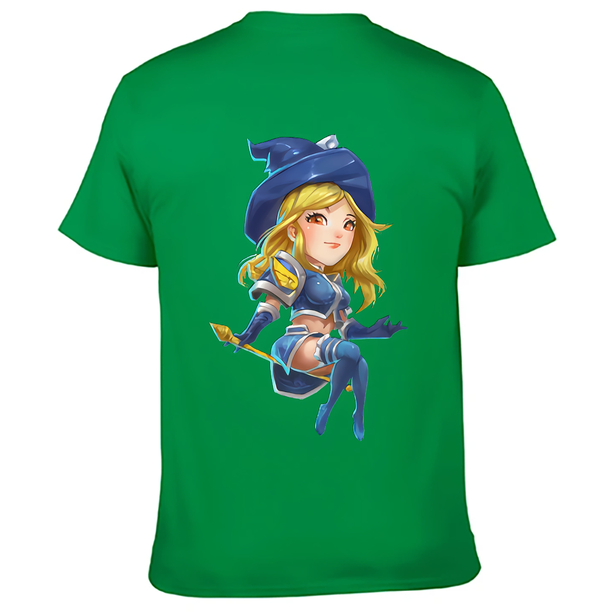 （画像用） リーグ・オブ・レジェンド League of Legends LOL 綿100％ メンズ半袖Tシャツ（バックプリント） 通気性