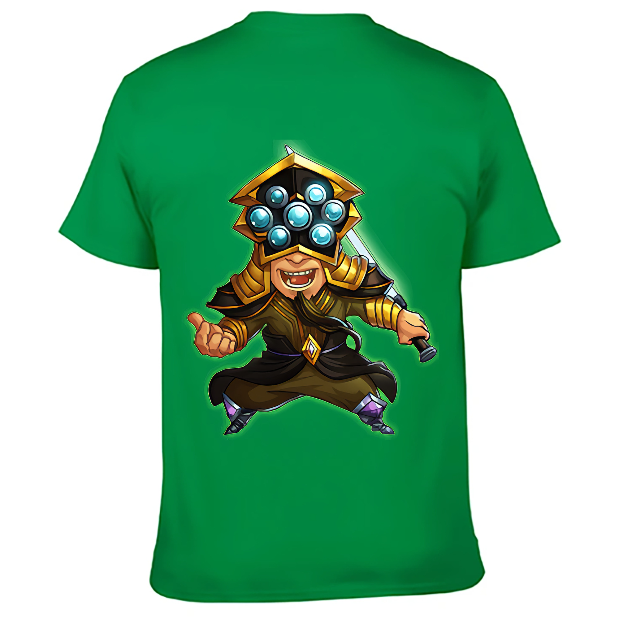 （画像用） リーグ・オブ・レジェンド League of Legends LOL 綿100％ メンズ半袖Tシャツ（バックプリント） 通気性