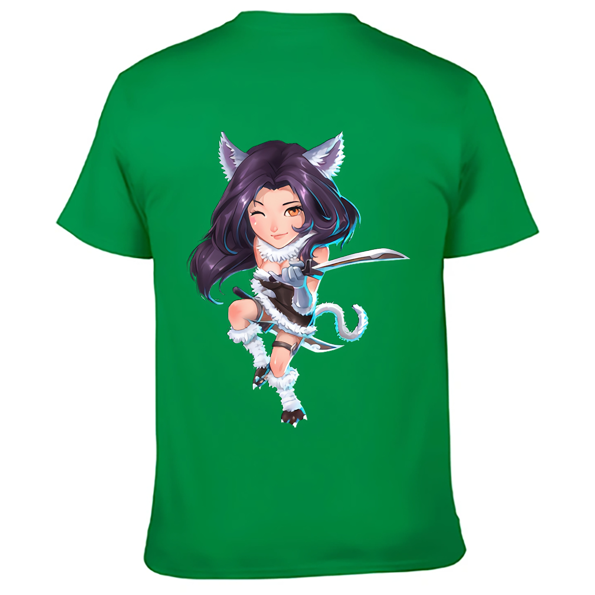 （画像用） リーグ・オブ・レジェンド League of Legends LOL 綿100％ メンズ半袖Tシャツ（バックプリント） 通気性