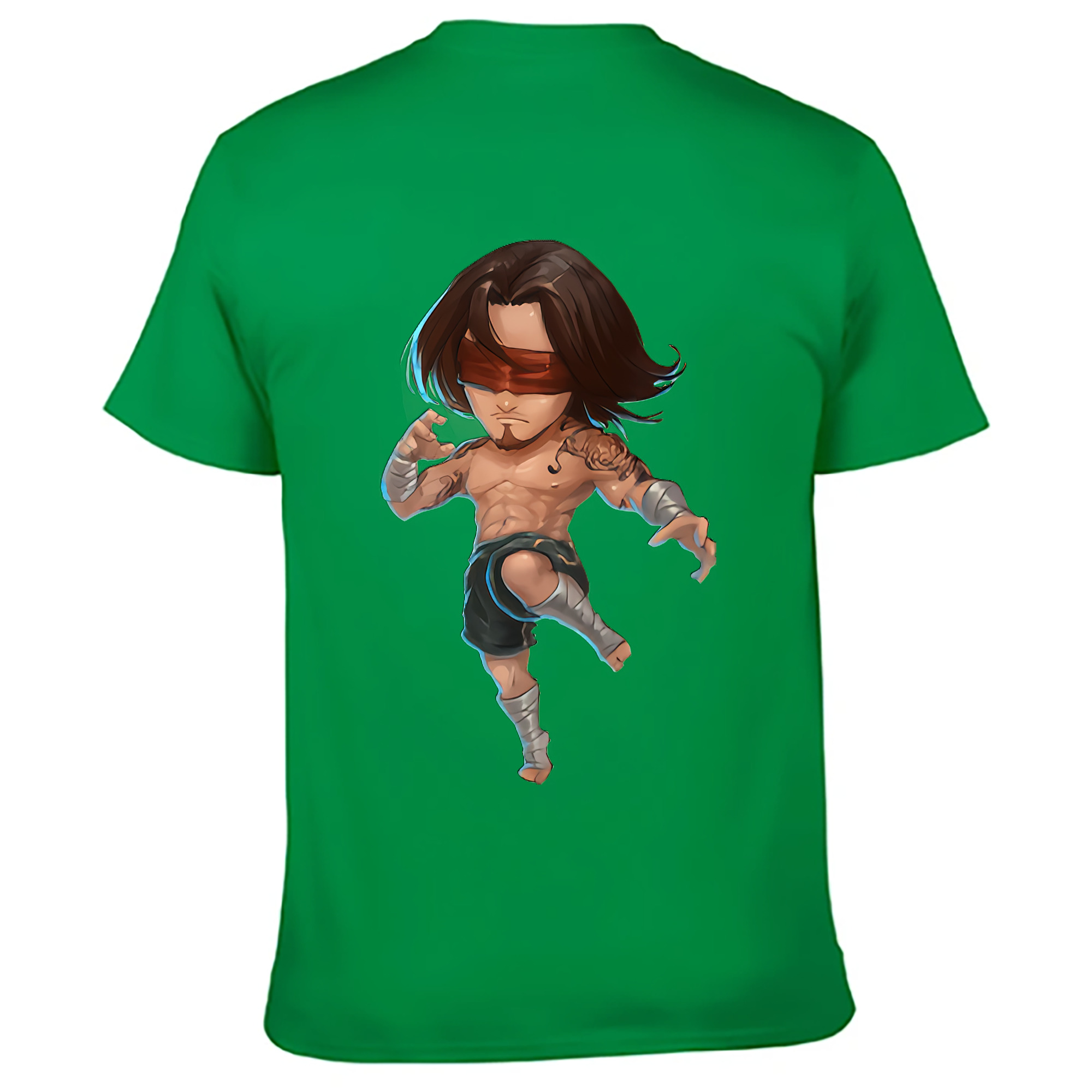 （画像用） リーグ・オブ・レジェンド League of Legends LOL 綿100％ メンズ半袖Tシャツ（バックプリント） 通気性