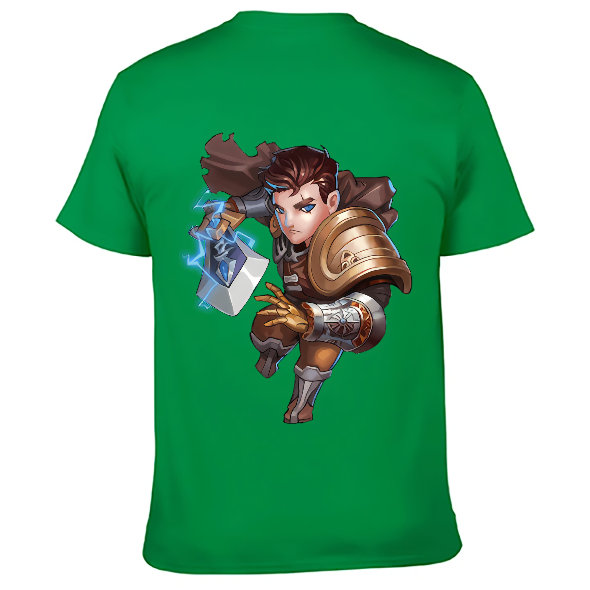 （画像用） リーグ・オブ・レジェンド League of Legends LOL 綿100％ メンズ半袖Tシャツ（バックプリント） 通気性