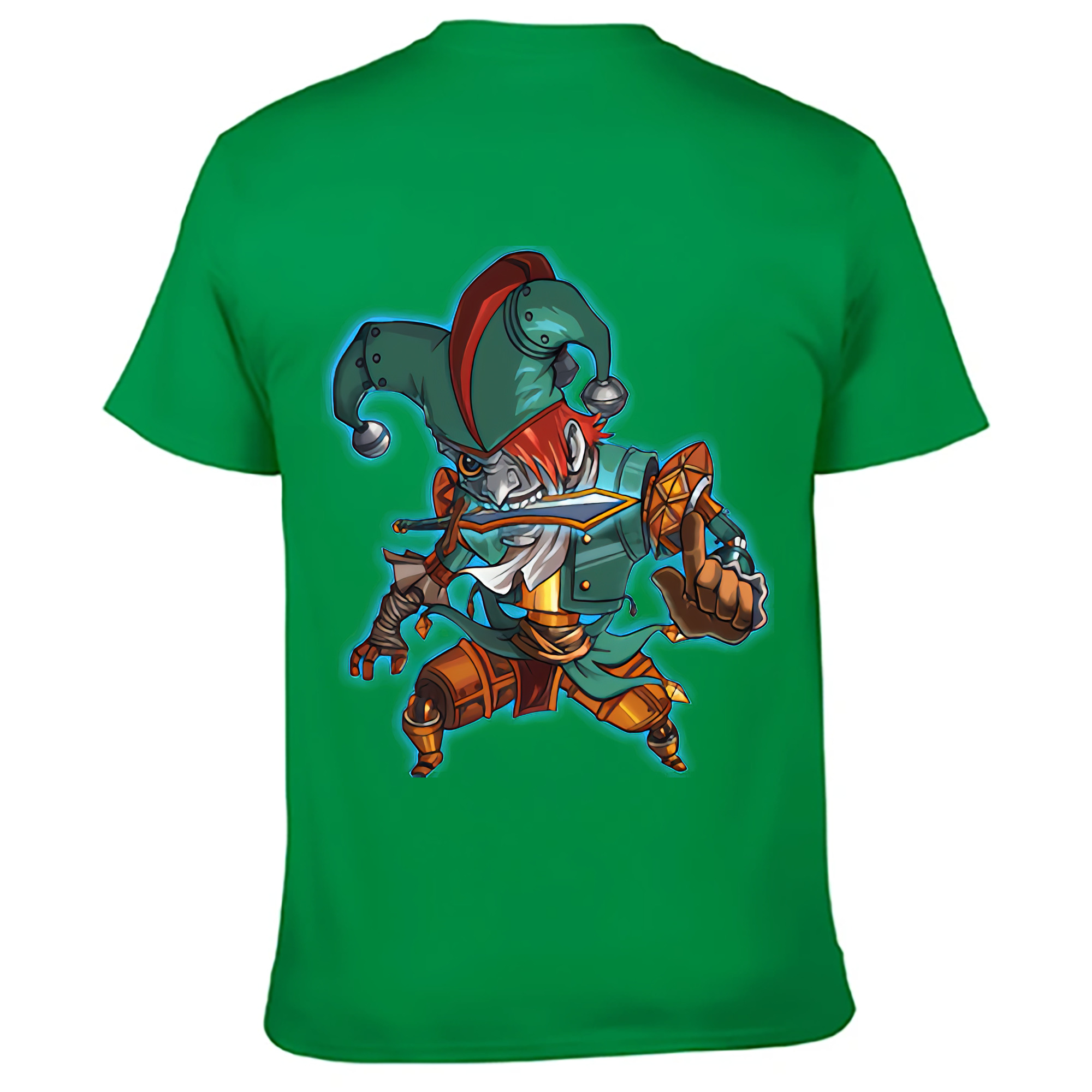 （画像用） リーグ・オブ・レジェンド League of Legends LOL 綿100％ メンズ半袖Tシャツ（バックプリント） 通気性
