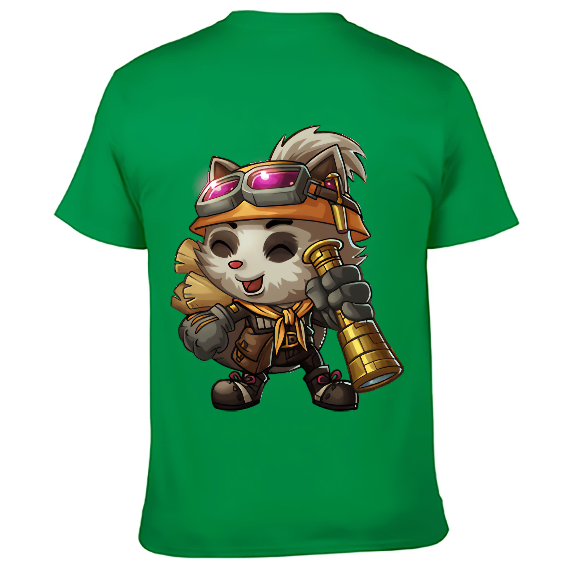 （画像用） リーグ・オブ・レジェンド League of Legends LOL 綿100％ メンズ半袖Tシャツ（バックプリント） 通気性