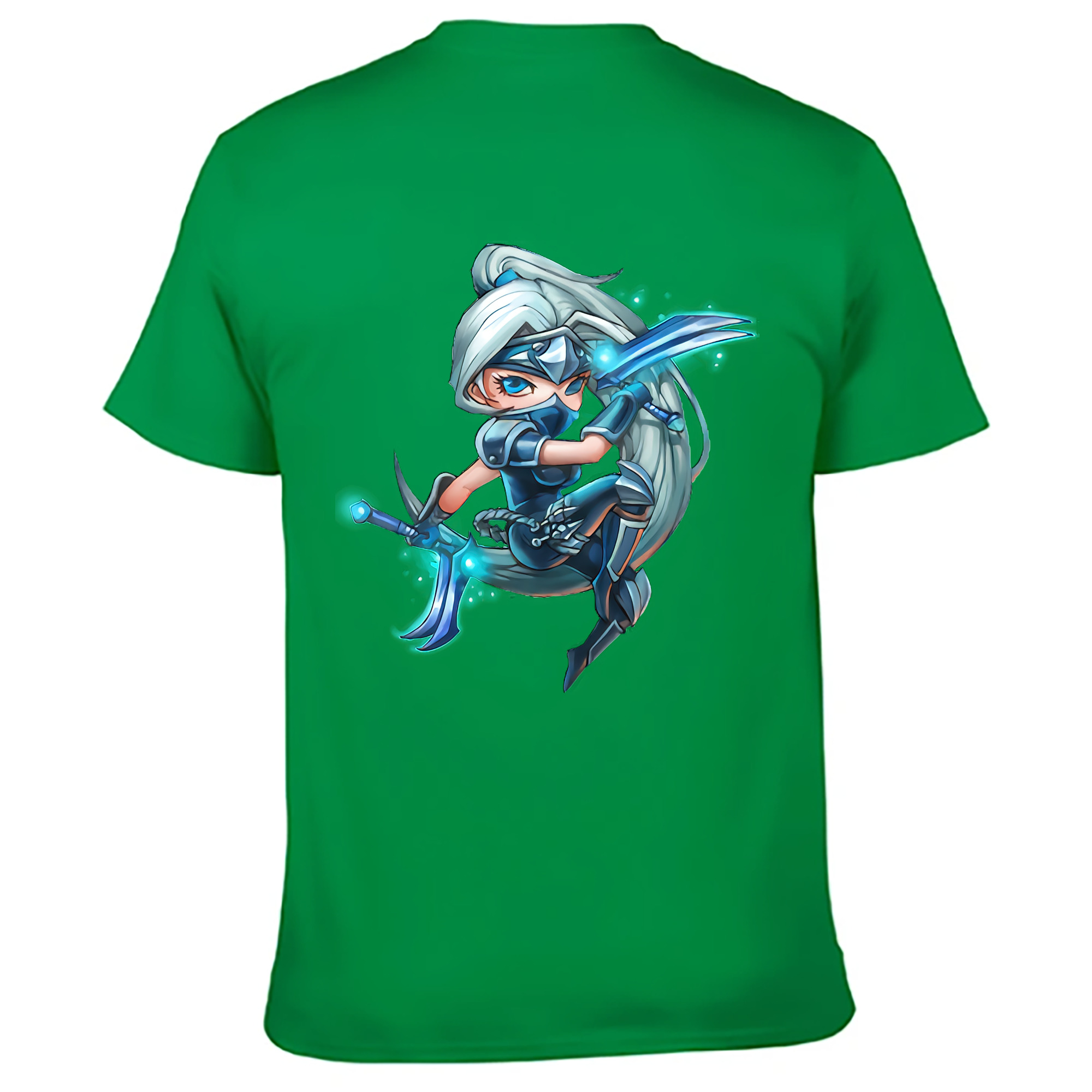 （画像用） リーグ・オブ・レジェンド League of Legends LOL 綿100％ メンズ半袖Tシャツ（バックプリント） 通気性
