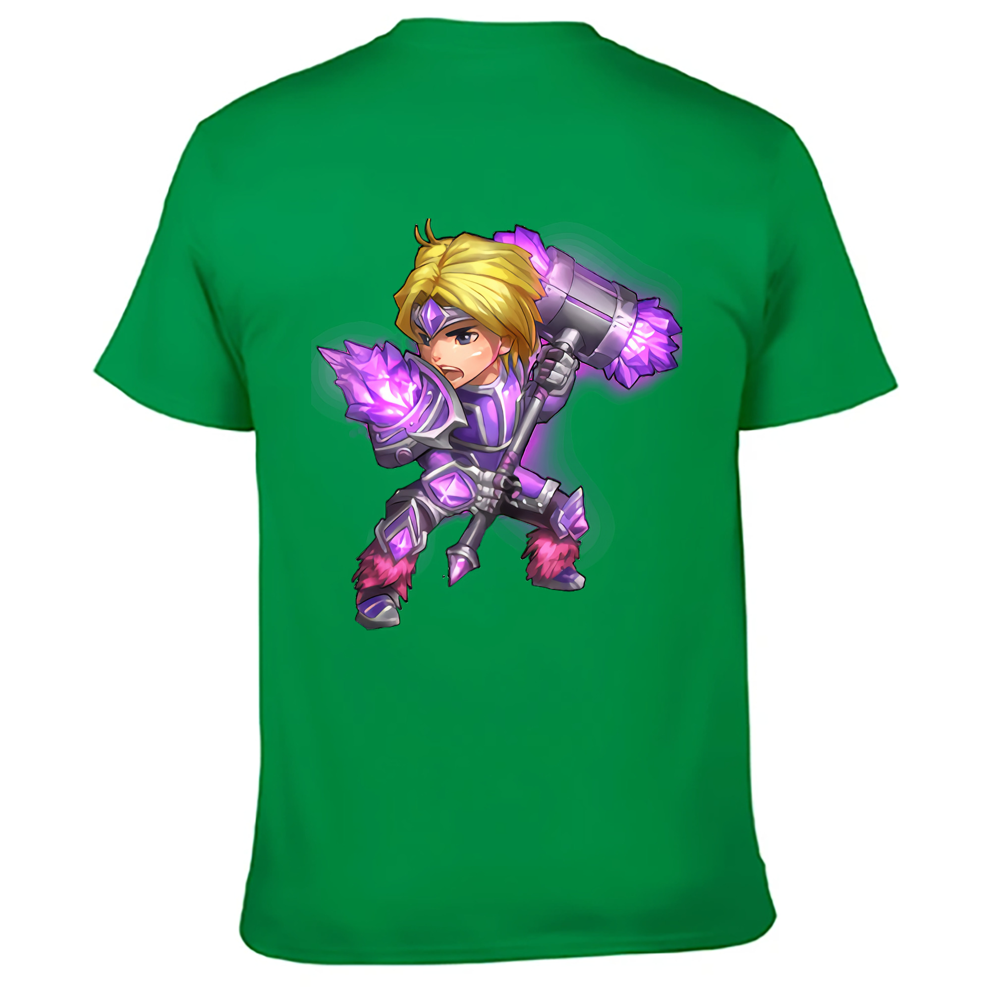 （画像用） リーグ・オブ・レジェンド League of Legends LOL 綿100％ メンズ半袖Tシャツ（バックプリント） 通気性