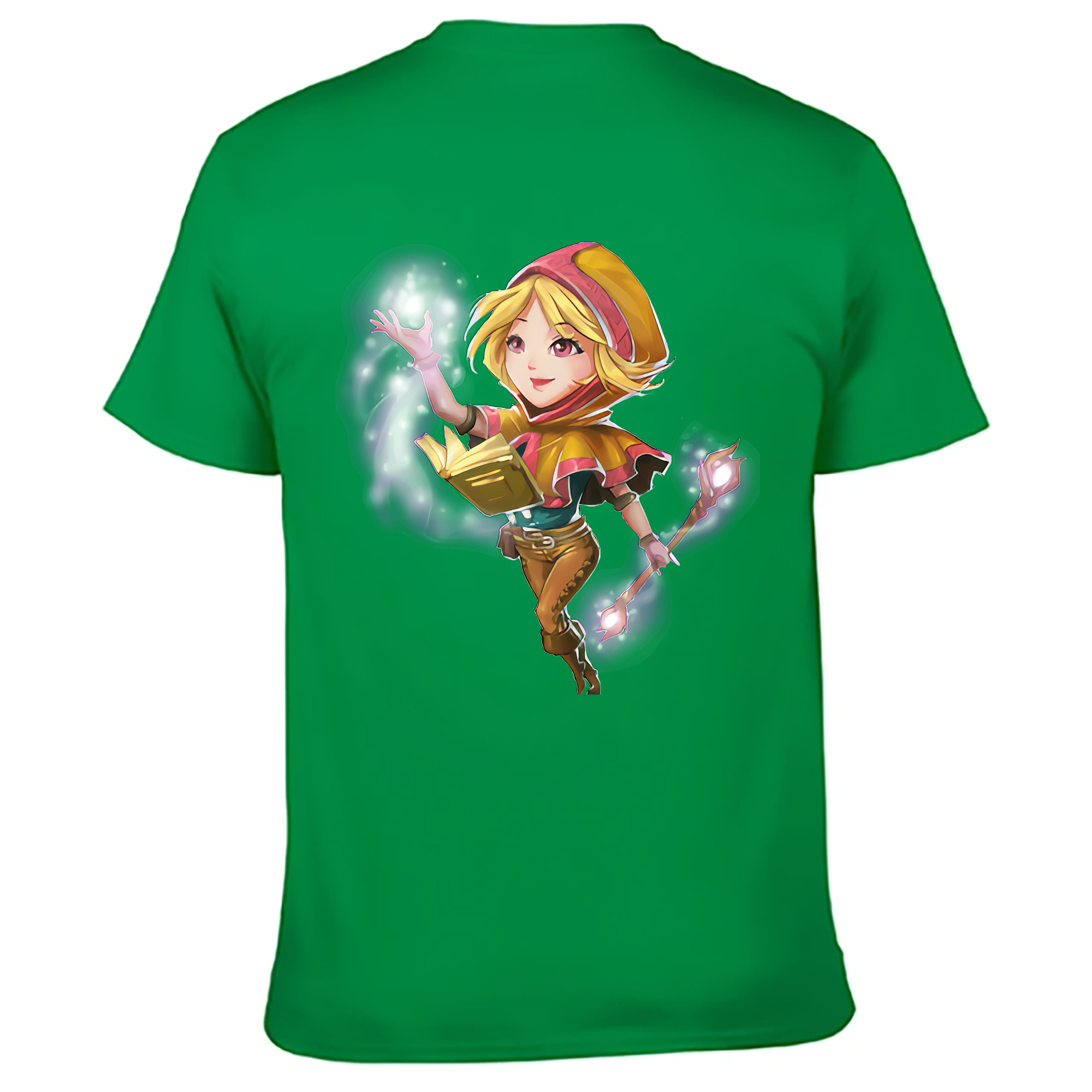 （画像用） リーグ・オブ・レジェンド League of Legends LOL 綿100％ メンズ半袖Tシャツ（バックプリント） 通気性