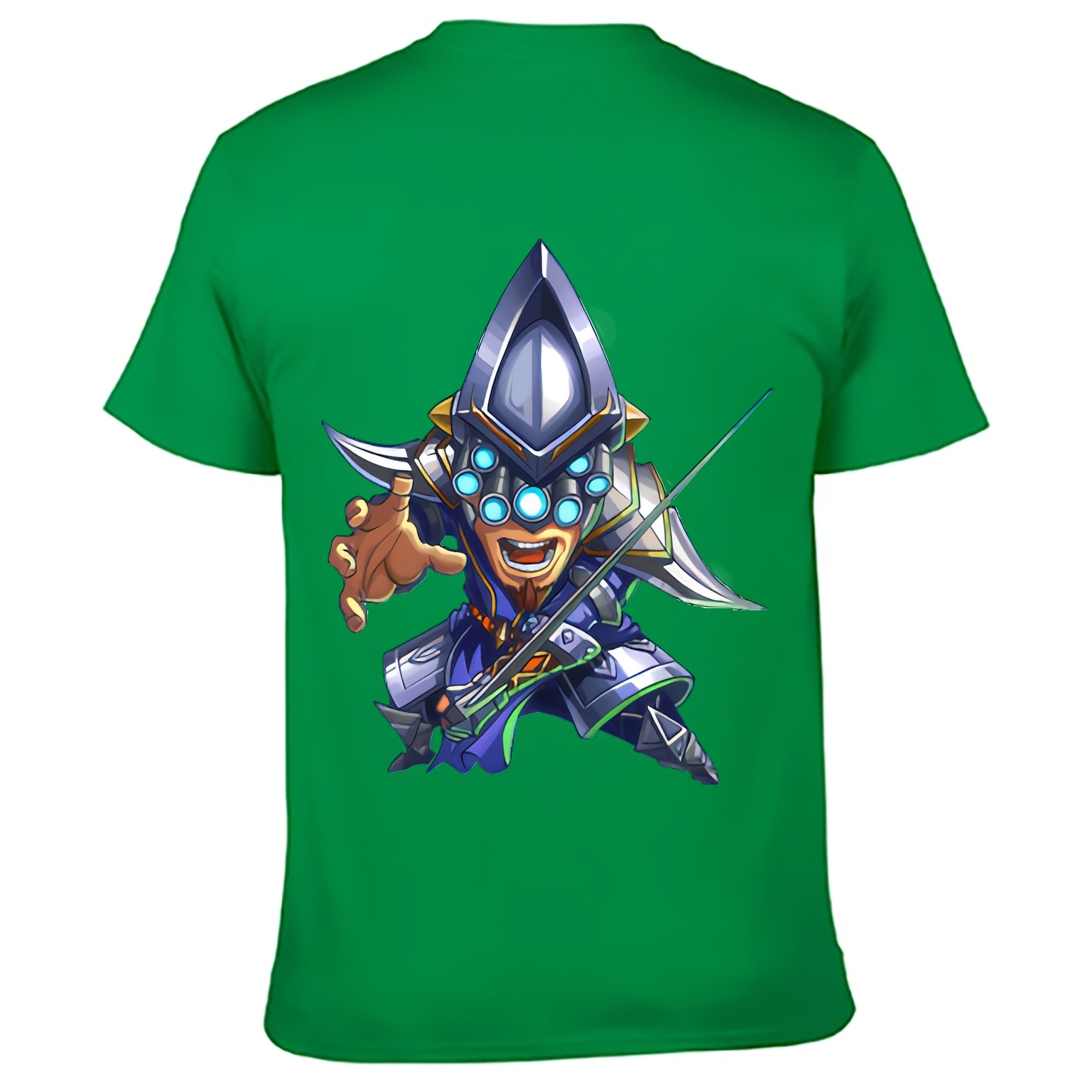 （画像用） リーグ・オブ・レジェンド League of Legends LOL 綿100％ メンズ半袖Tシャツ（バックプリント） 通気性
