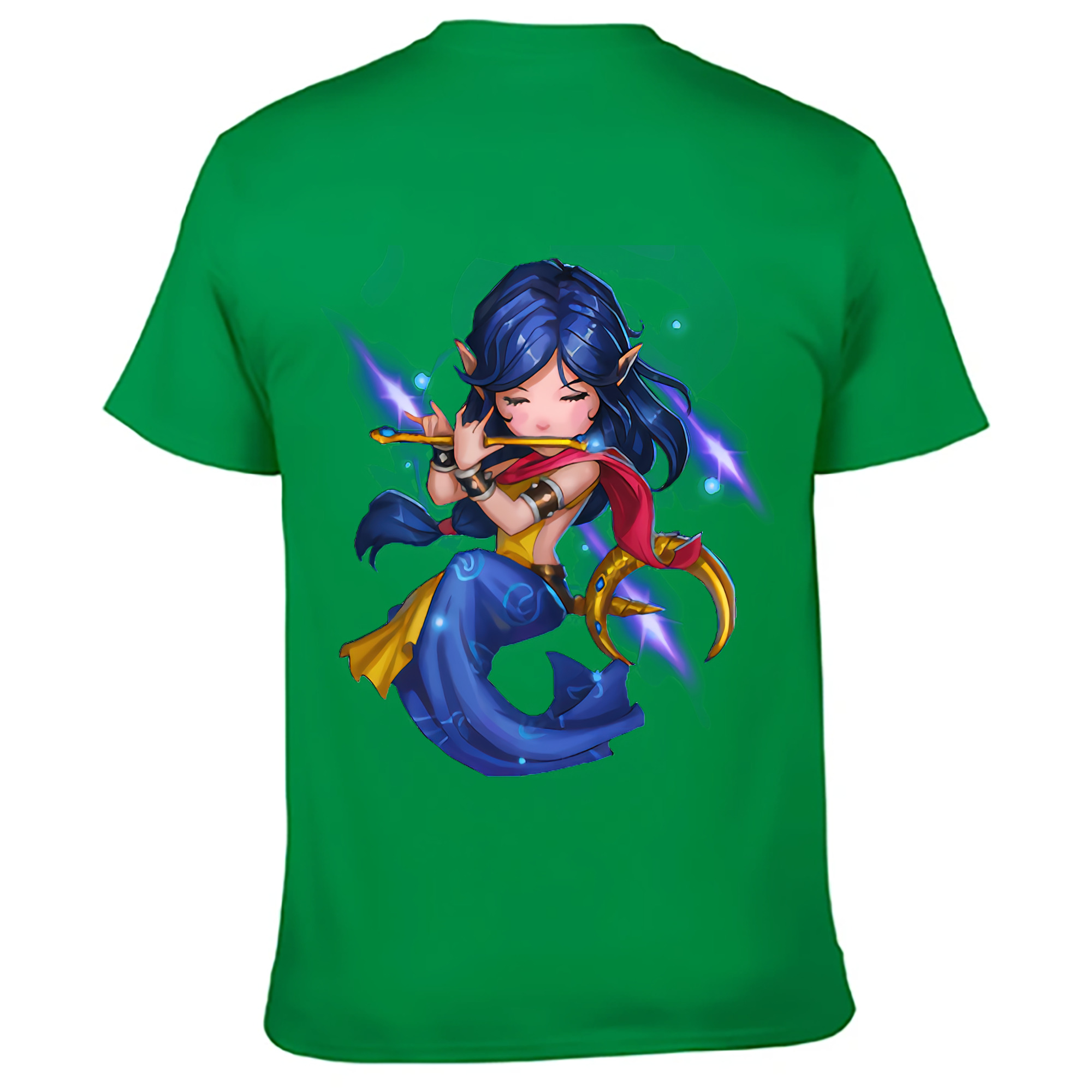 （画像用） リーグ・オブ・レジェンド League of Legends LOL 綿100％ メンズ半袖Tシャツ（バックプリント） 通気性