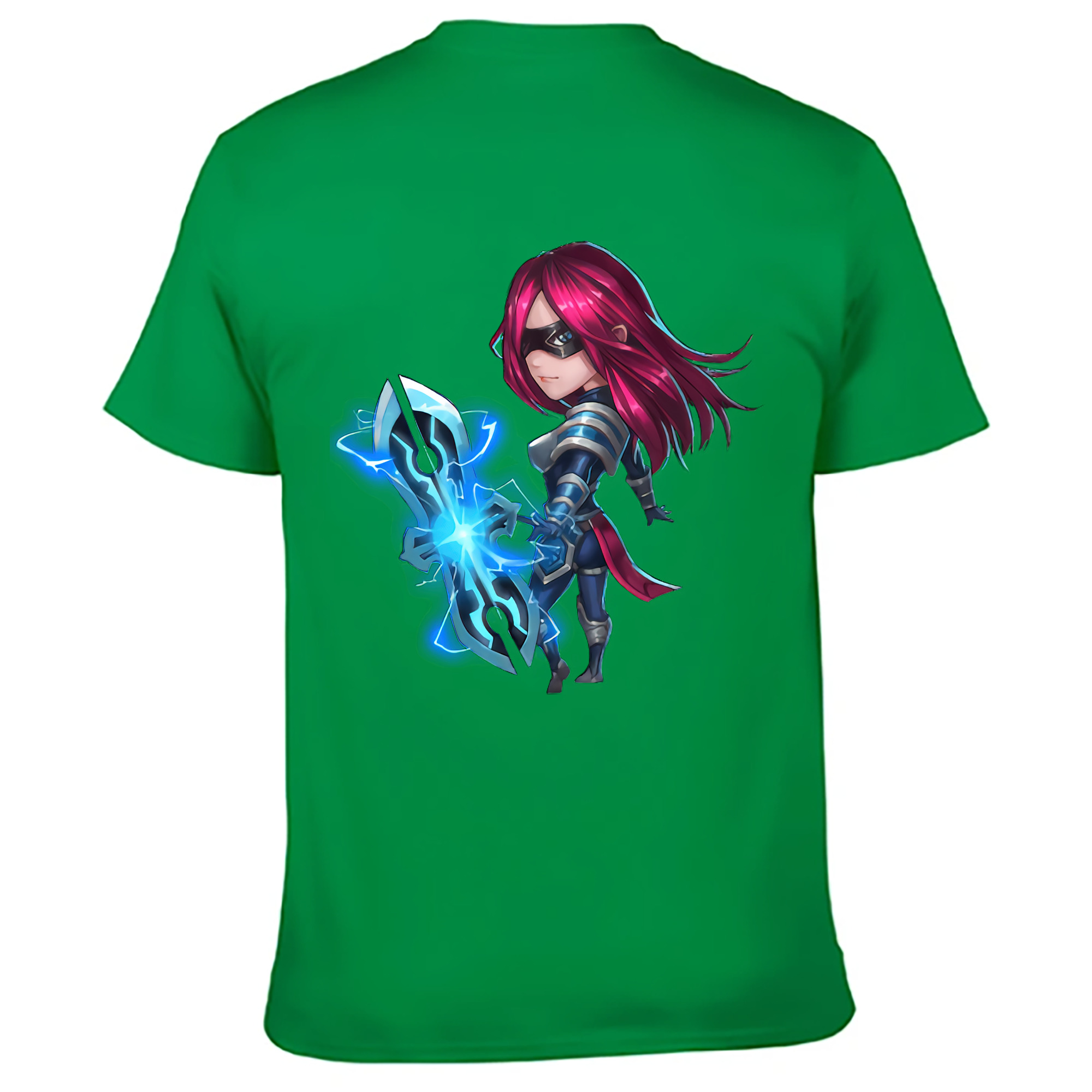 （画像用） リーグ・オブ・レジェンド League of Legends LOL 綿100％ メンズ半袖Tシャツ（バックプリント） 通気性