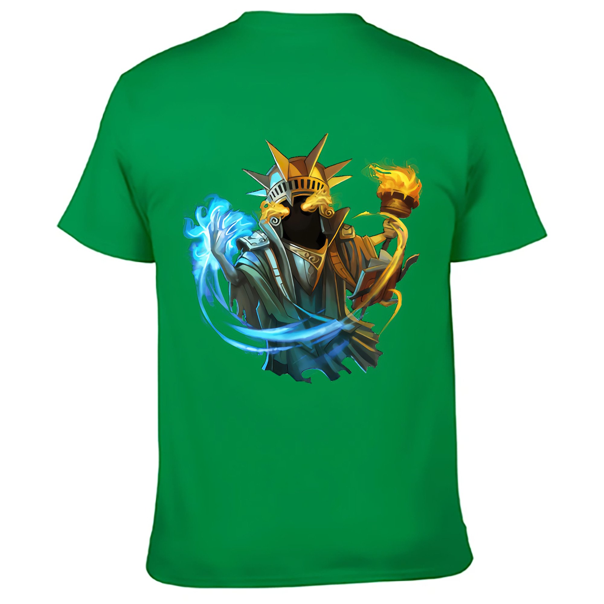 （画像用） リーグ・オブ・レジェンド League of Legends LOL 綿100％ メンズ半袖Tシャツ（バックプリント） 通気性