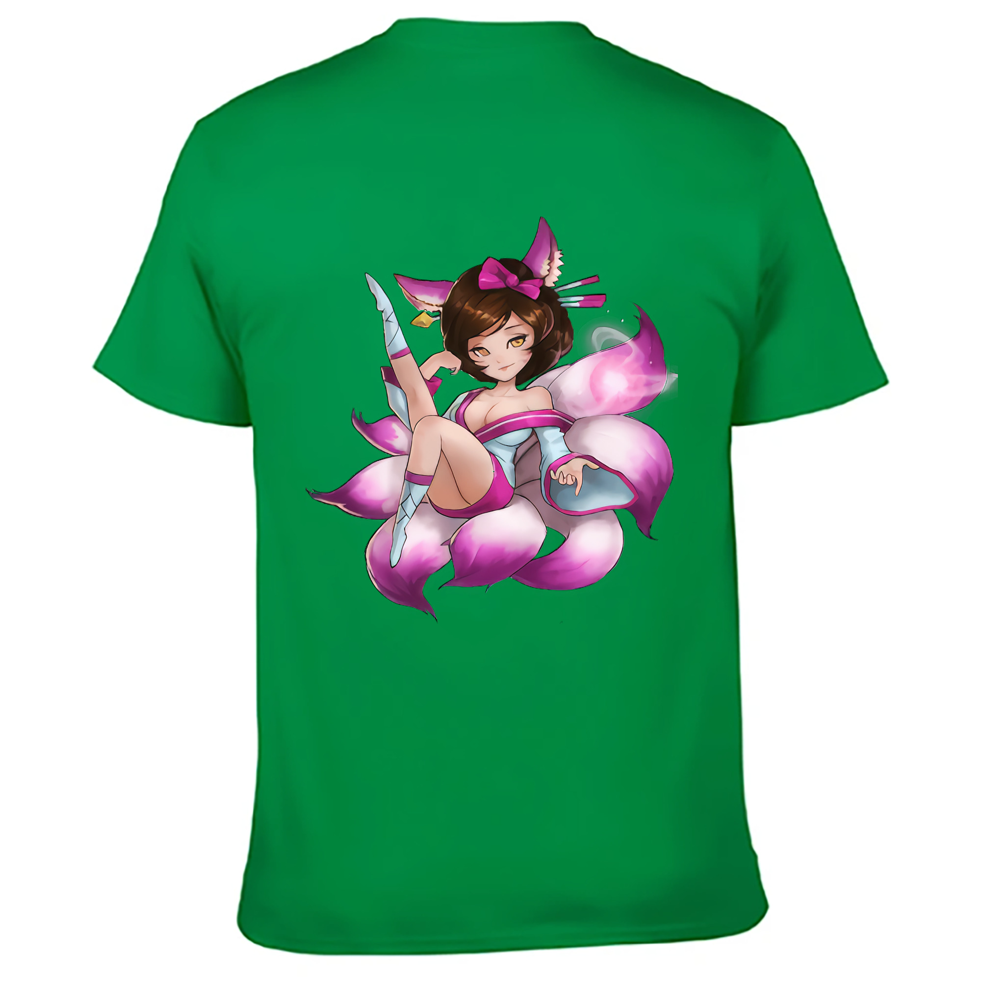 （画像用） リーグ・オブ・レジェンド League of Legends LOL 綿100％ メンズ半袖Tシャツ（バックプリント） 通気性