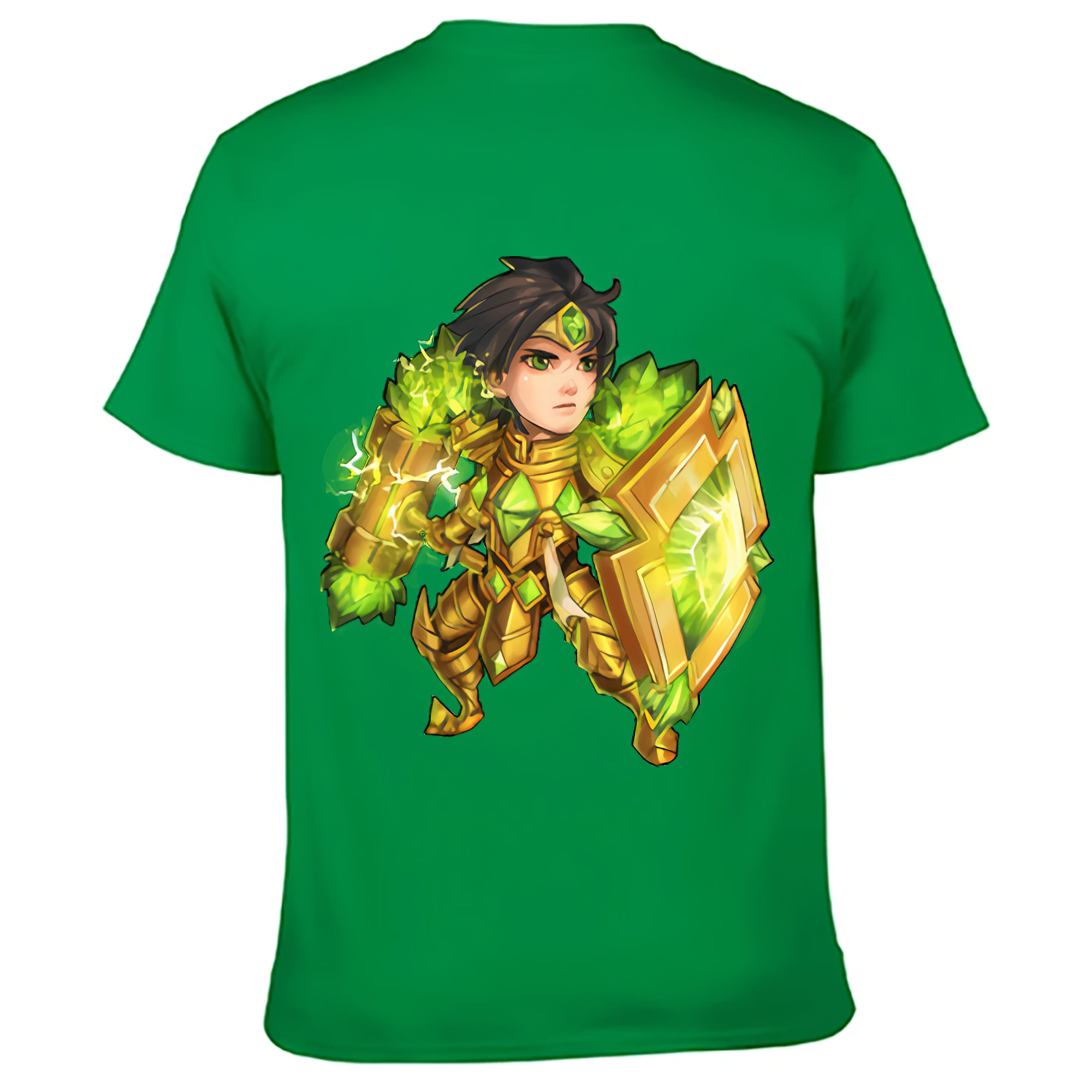 （画像用） リーグ・オブ・レジェンド League of Legends LOL 綿100％ メンズ半袖Tシャツ（バックプリント） 通気性