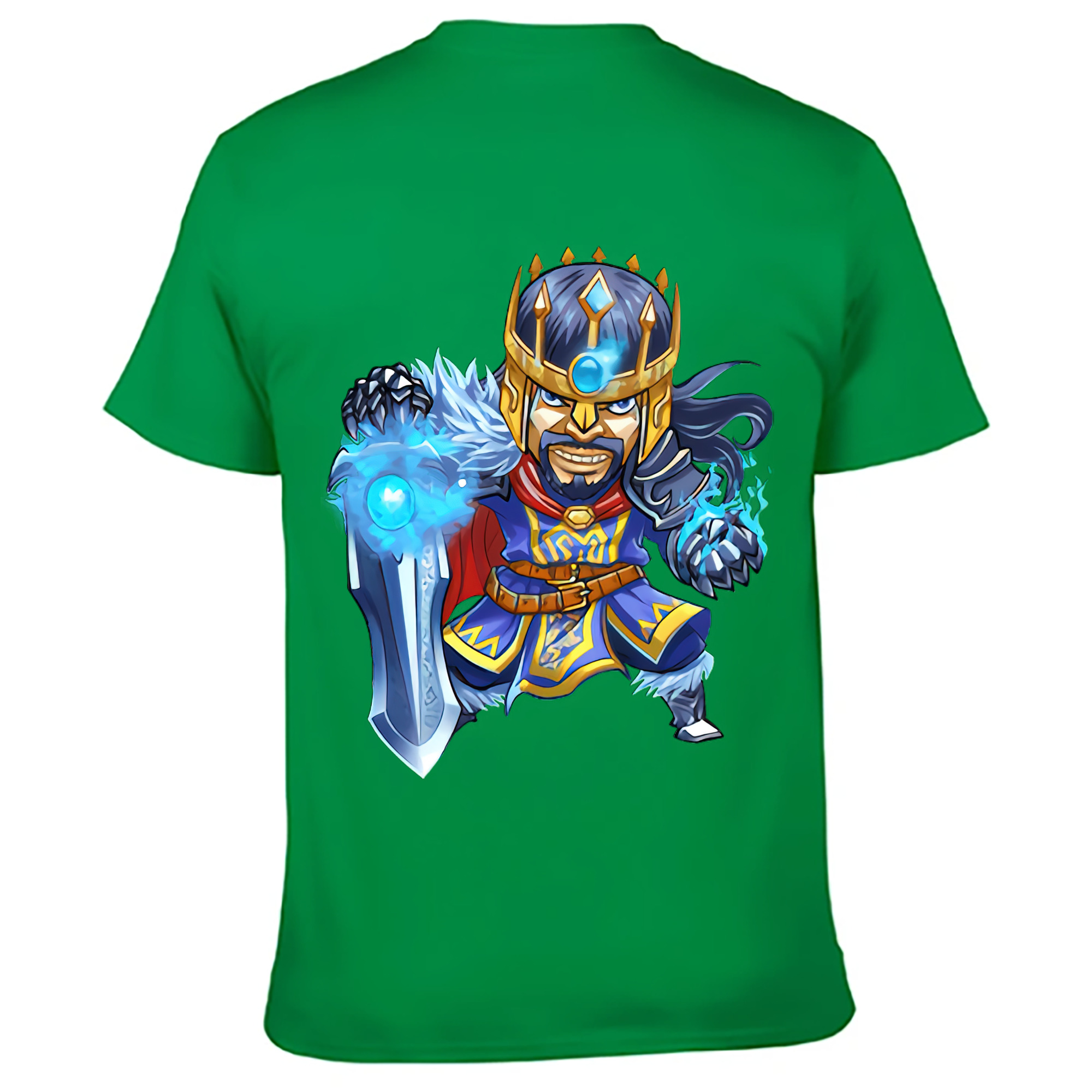 （画像用） リーグ・オブ・レジェンド League of Legends LOL 綿100％ メンズ半袖Tシャツ（バックプリント） 通気性