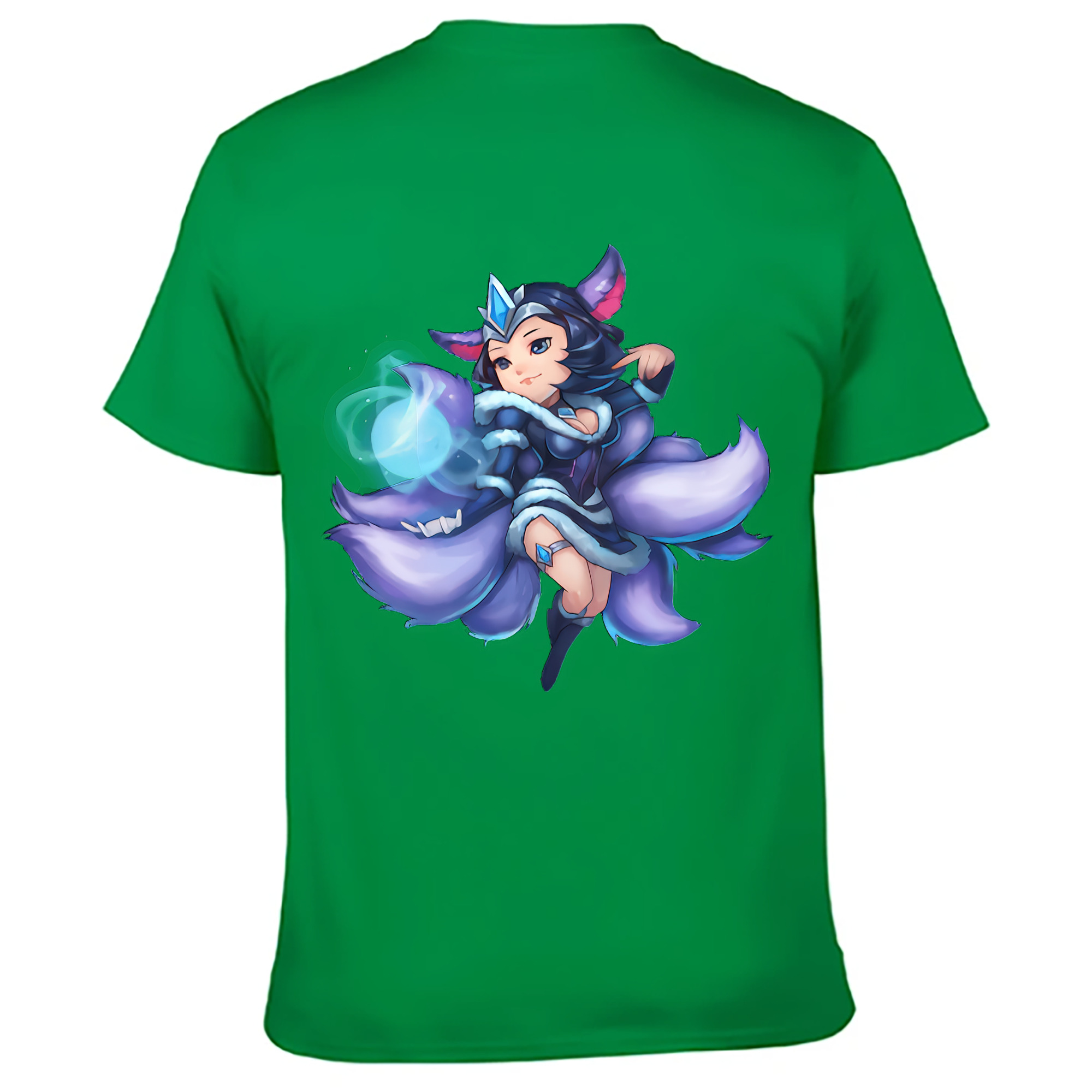 （画像用） リーグ・オブ・レジェンド League of Legends LOL 綿100％ メンズ半袖Tシャツ（バックプリント） 通気性