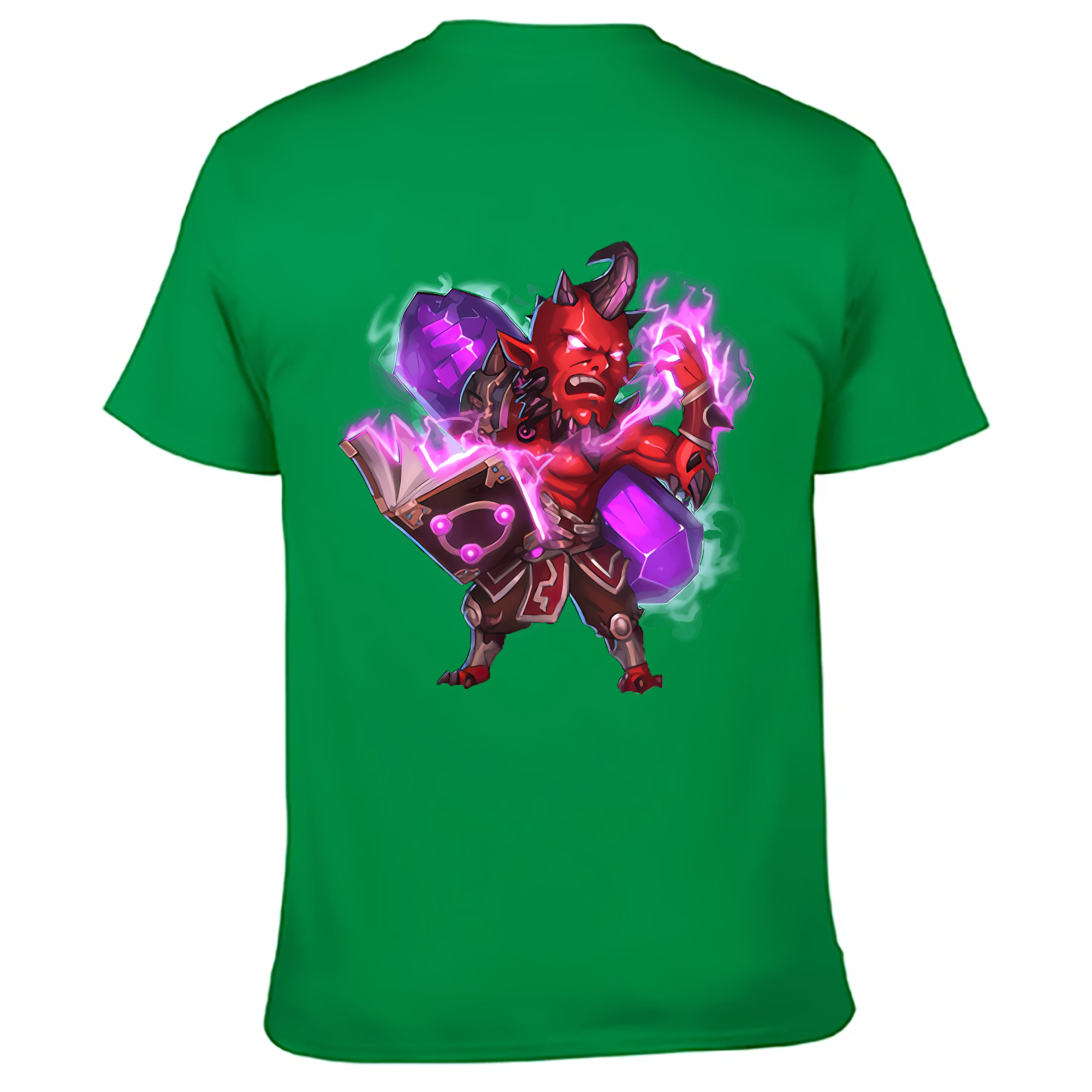 （画像用） リーグ・オブ・レジェンド League of Legends LOL 綿100％ メンズ半袖Tシャツ（バックプリント） 通気性