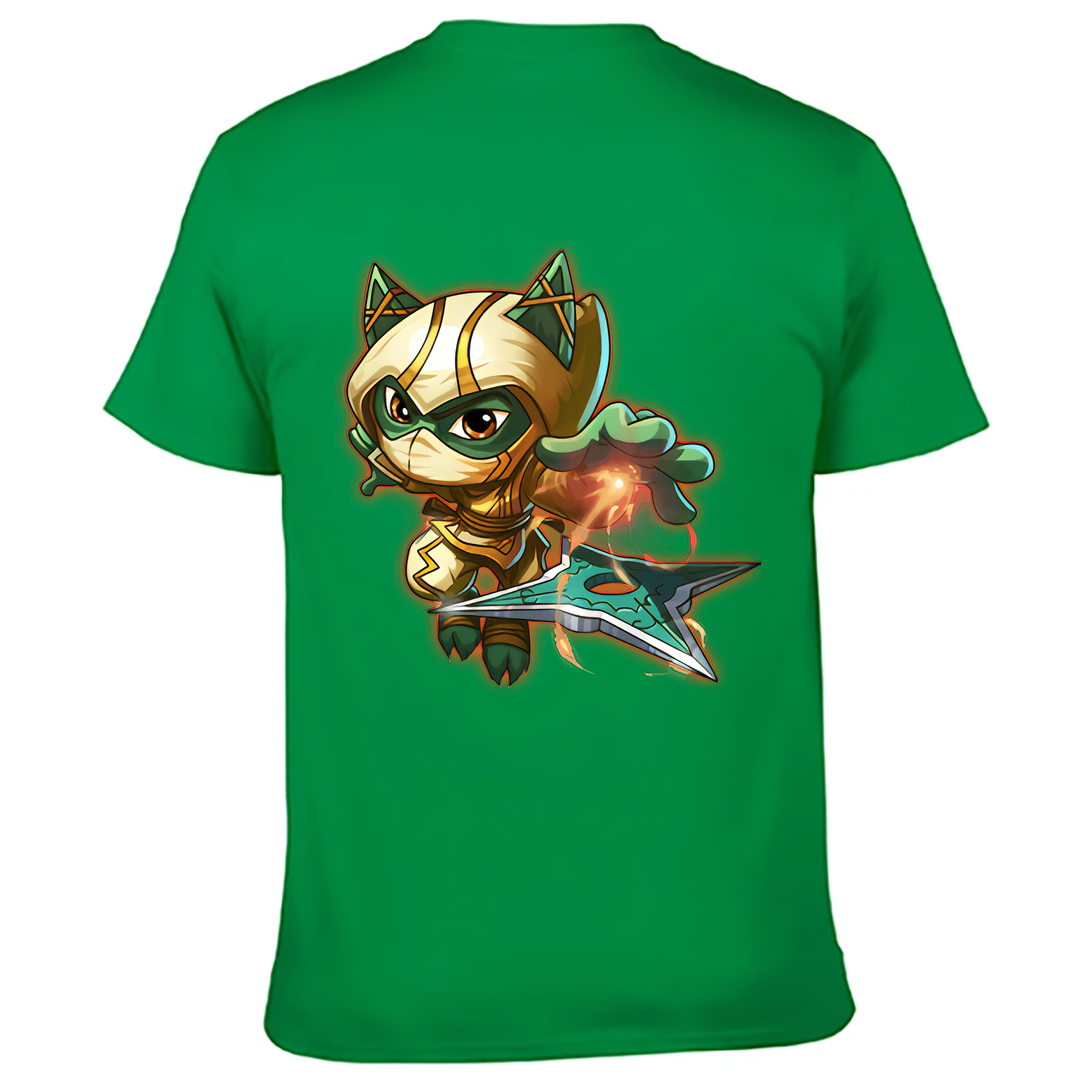 （画像用） リーグ・オブ・レジェンド League of Legends LOL 綿100％ メンズ半袖Tシャツ（バックプリント） 通気性