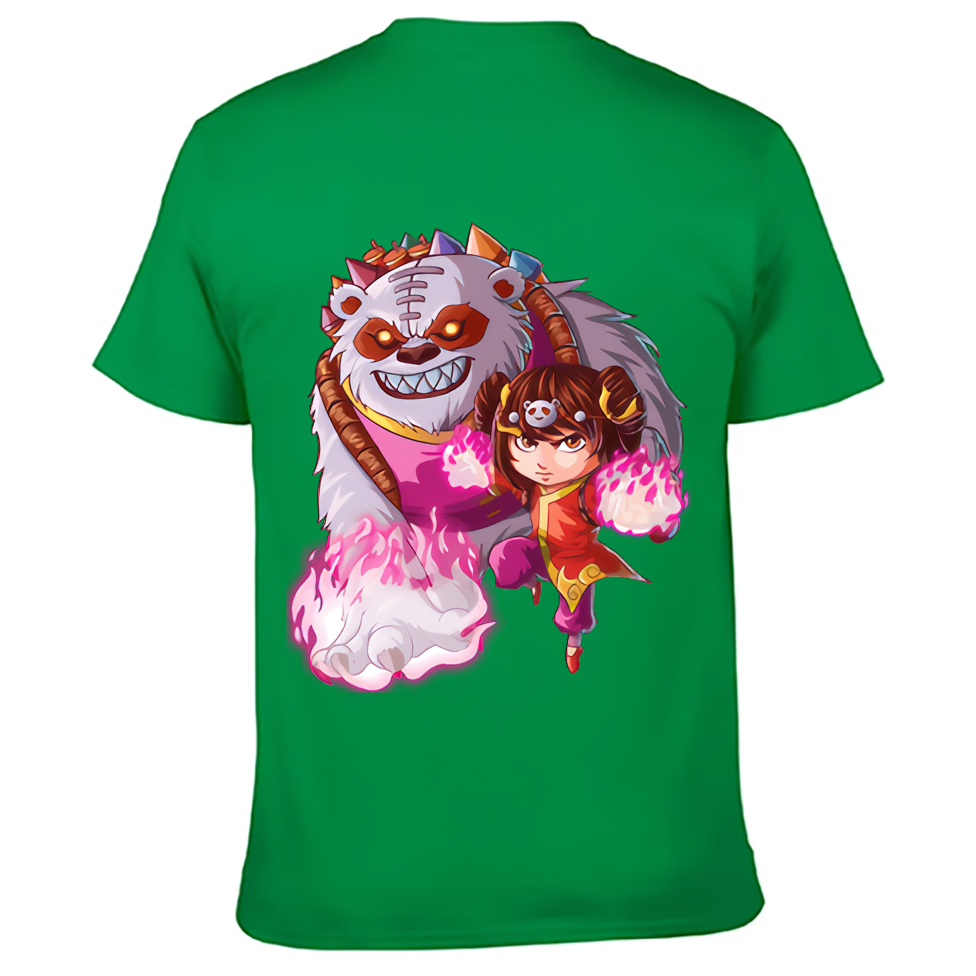 （画像用） リーグ・オブ・レジェンド League of Legends LOL 綿100％ メンズ半袖Tシャツ（バックプリント） 通気性