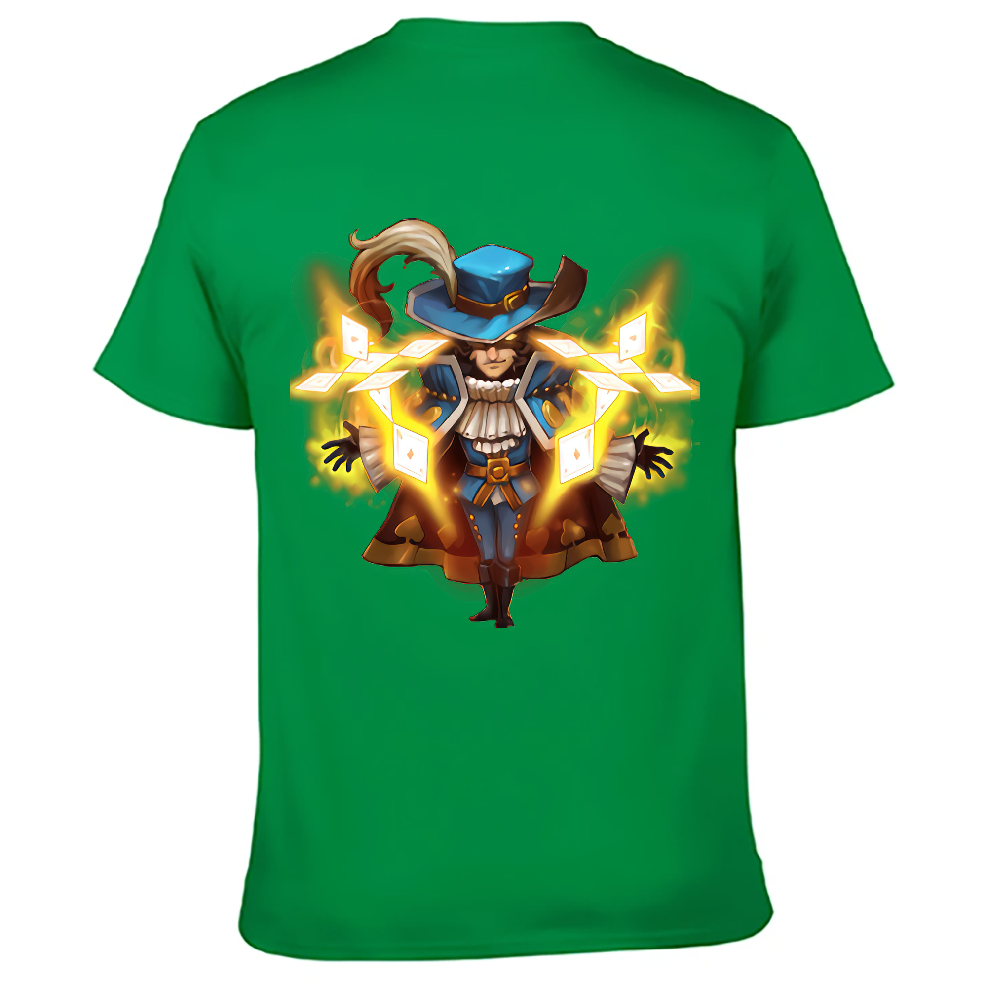 （画像用） リーグ・オブ・レジェンド League of Legends LOL 綿100％ メンズ半袖Tシャツ（バックプリント） 通気性