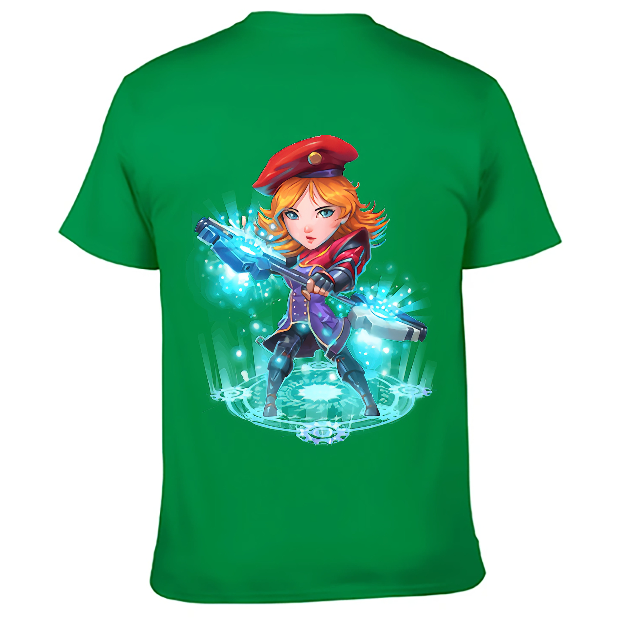 （画像用） リーグ・オブ・レジェンド League of Legends LOL 綿100％ メンズ半袖Tシャツ（バックプリント） 通気性