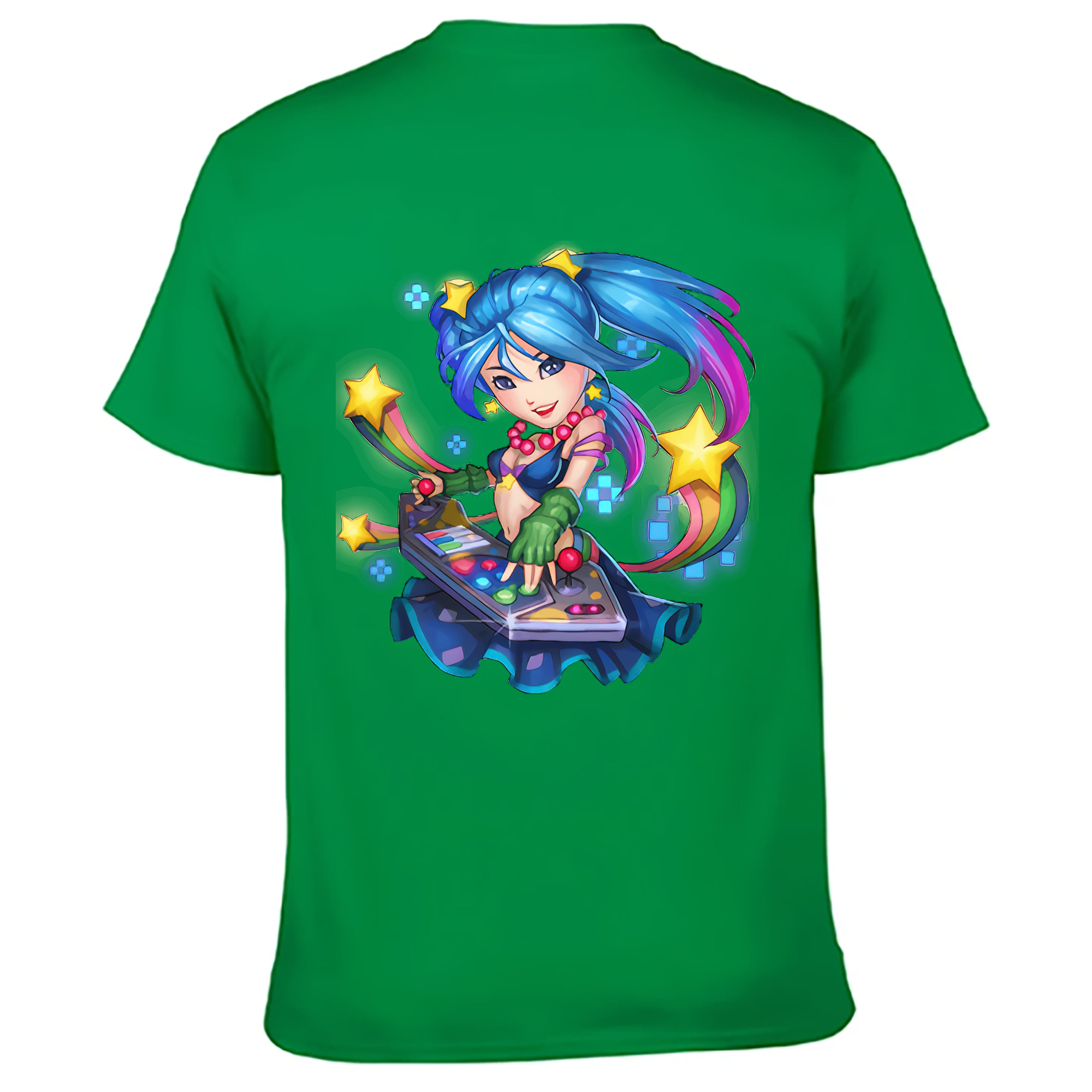 （画像用） リーグ・オブ・レジェンド League of Legends LOL 綿100％ メンズ半袖Tシャツ（バックプリント） 通気性