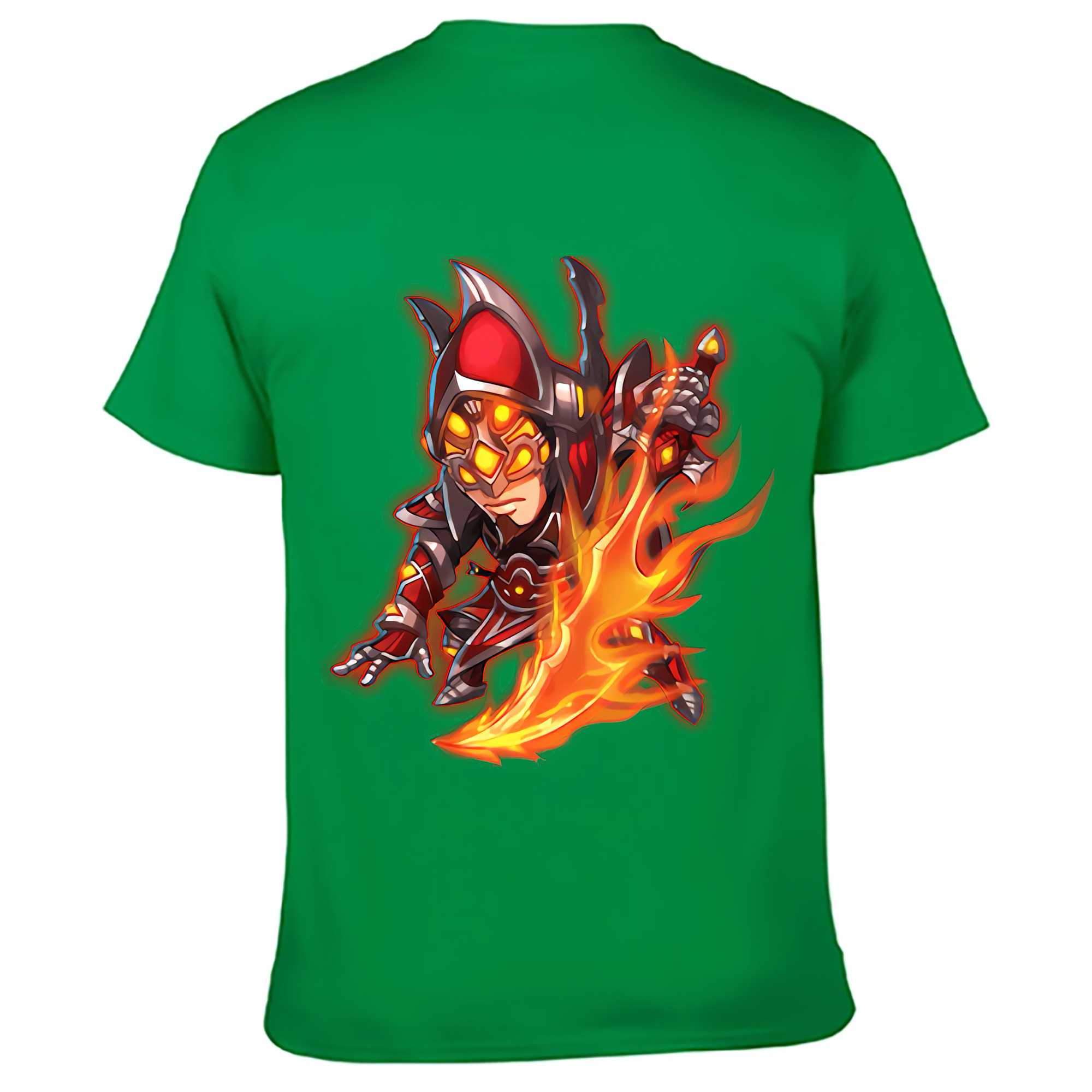 （画像用） リーグ・オブ・レジェンド League of Legends LOL 綿100％ メンズ半袖Tシャツ（バックプリント） 通気性