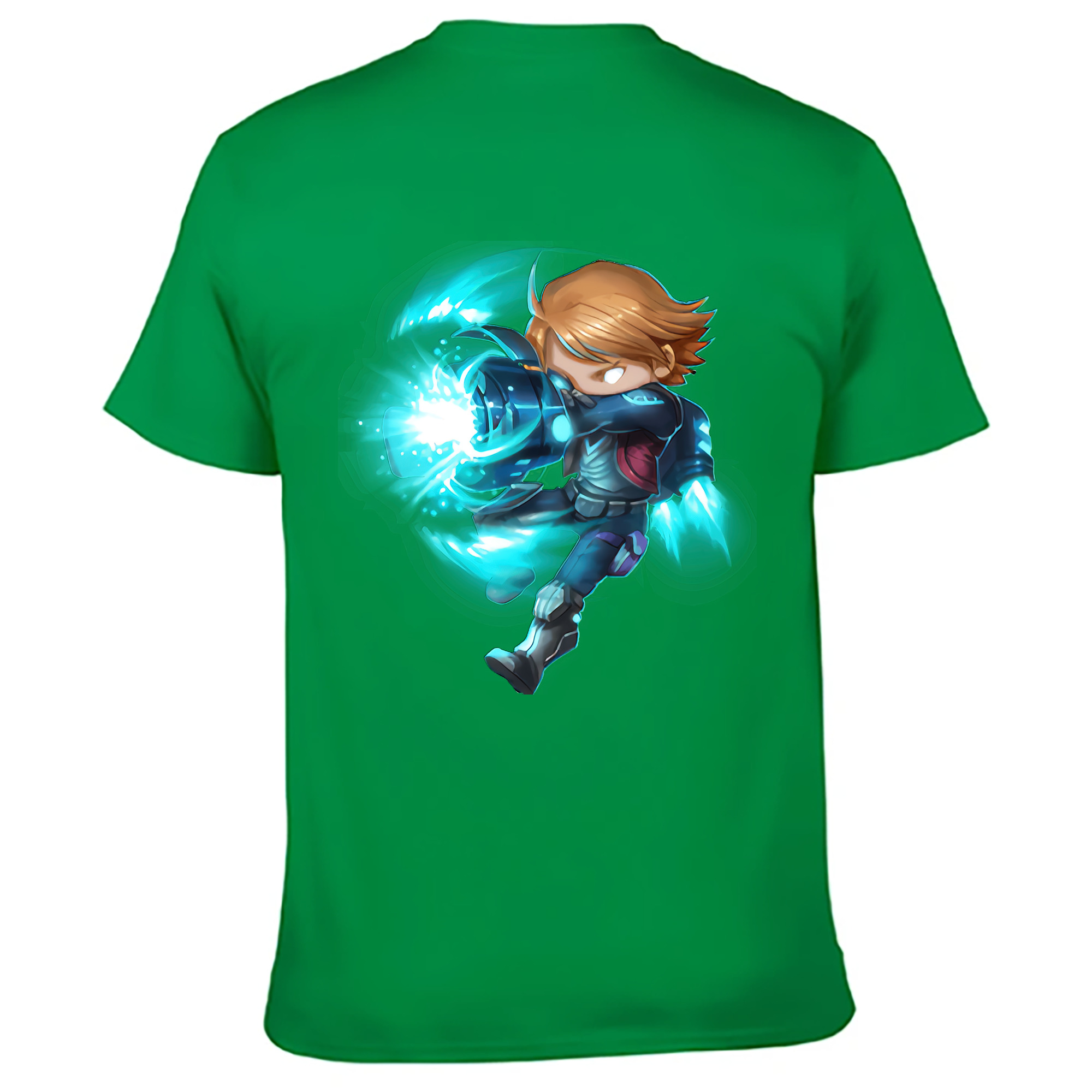 （画像用） リーグ・オブ・レジェンド League of Legends LOL 綿100％ メンズ半袖Tシャツ（バックプリント） 通気性
