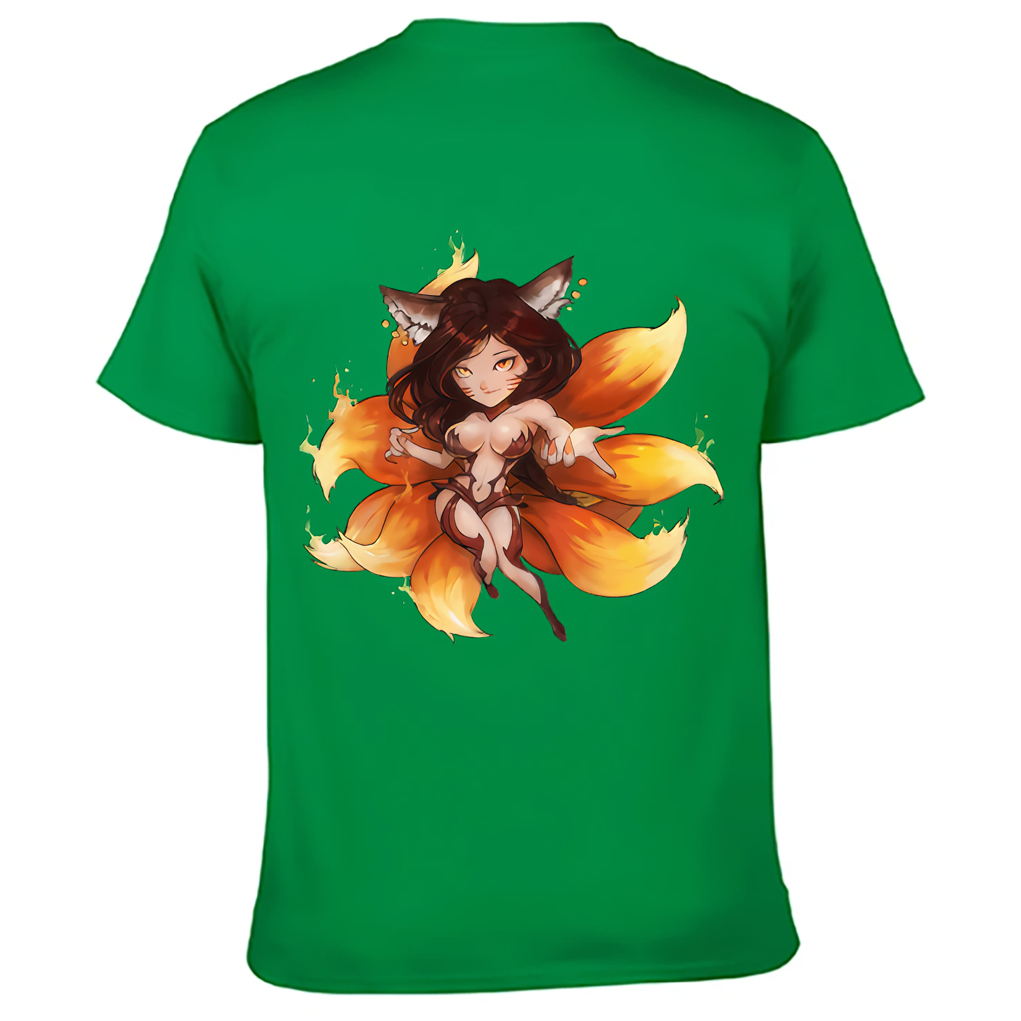 （画像用） リーグ・オブ・レジェンド League of Legends LOL 綿100％ メンズ半袖Tシャツ（バックプリント） 通気性