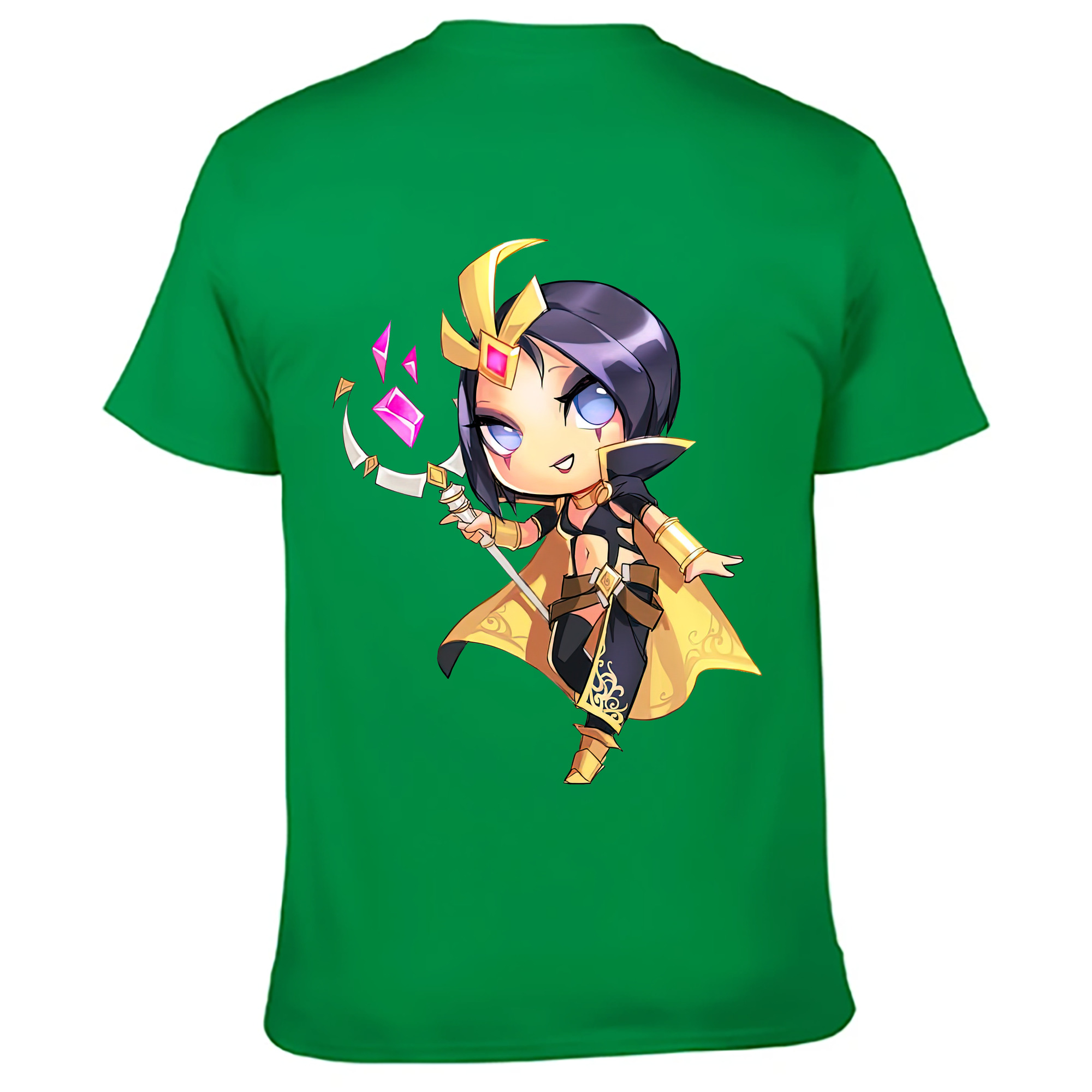（画像用） リーグ・オブ・レジェンド League of Legends LOL 綿100％ メンズ半袖Tシャツ（バックプリント） 通気性