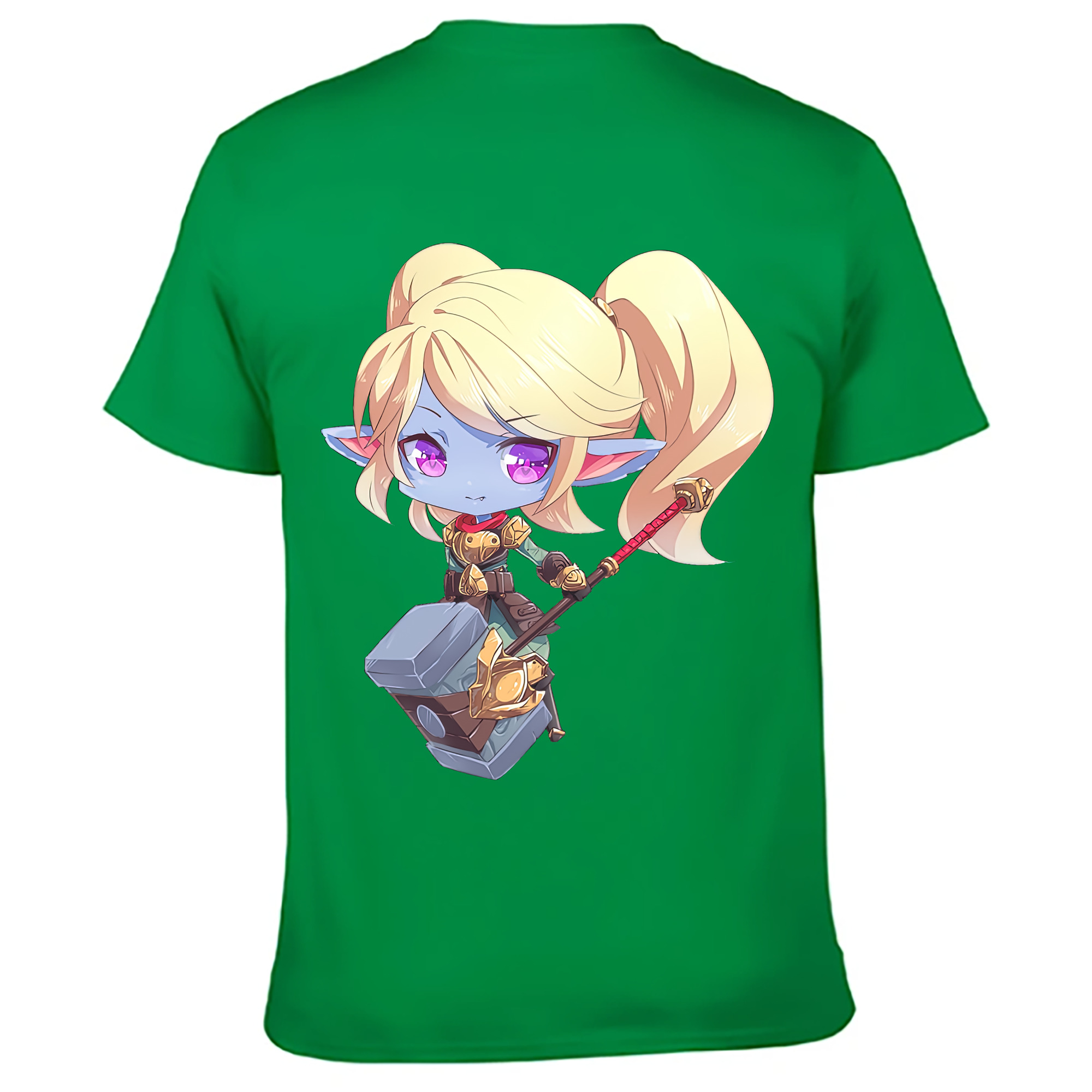 （画像用） リーグ・オブ・レジェンド League of Legends LOL 綿100％ メンズ半袖Tシャツ（バックプリント） 通気性
