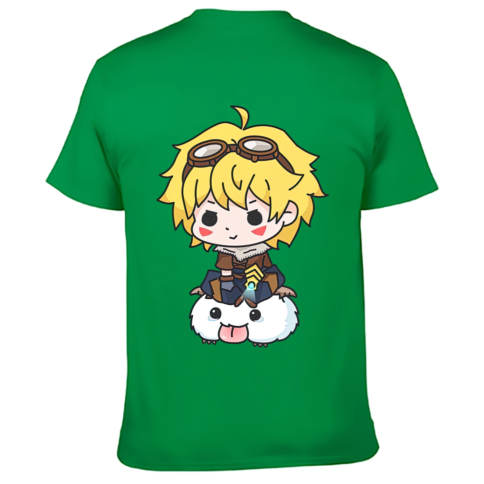 （画像用） リーグ・オブ・レジェンド League of Legends LOL 綿100％ メンズ半袖Tシャツ（バックプリント） 通気性