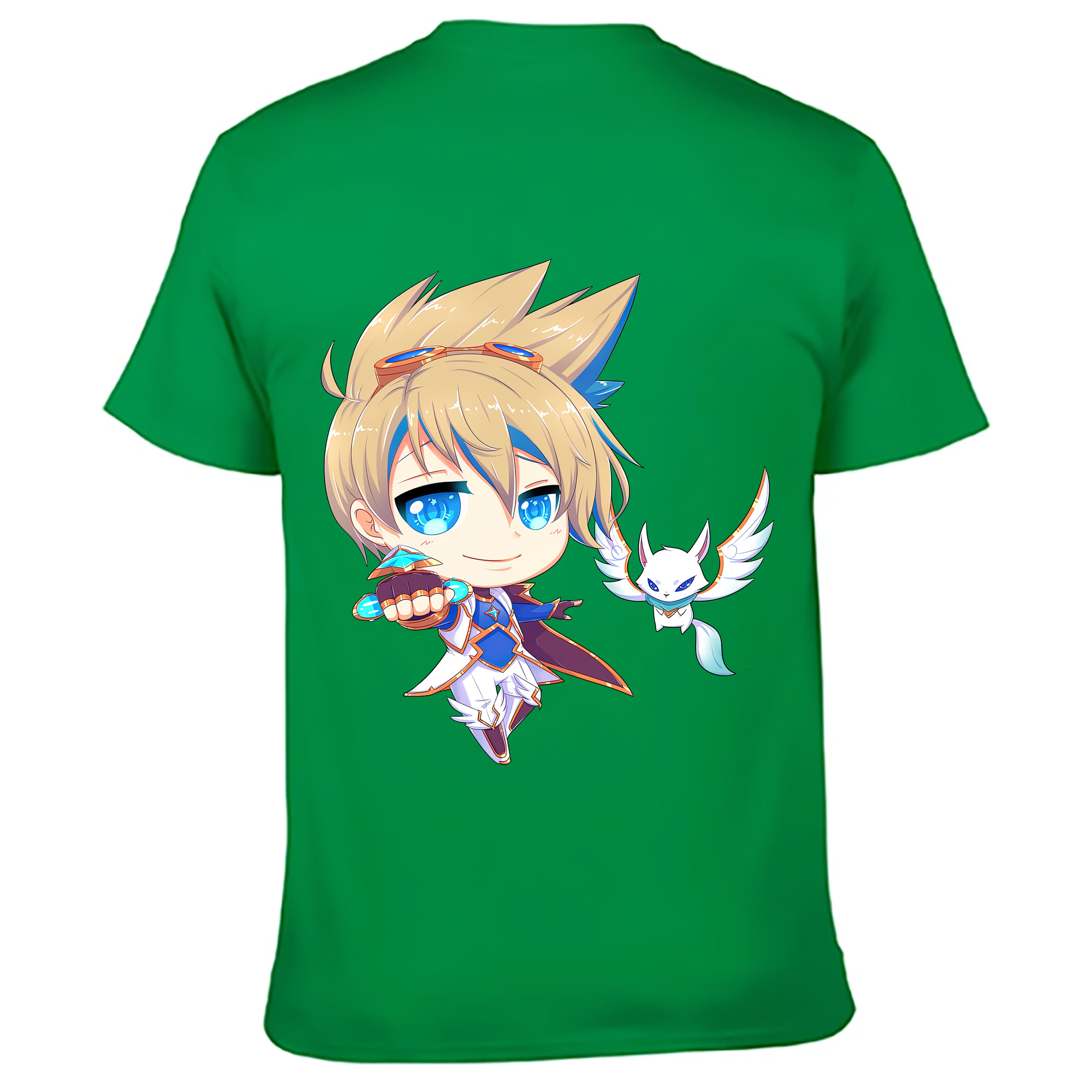 （画像用） リーグ・オブ・レジェンド League of Legends LOL 綿100％ メンズ半袖Tシャツ（バックプリント） 通気性